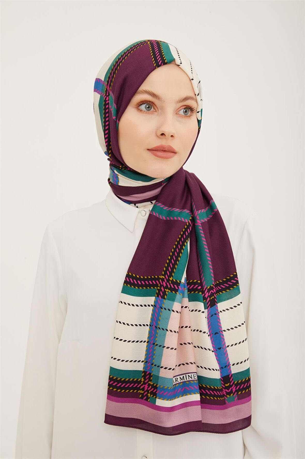 Armine Trend Ekose Desen 077-047 Şal-14