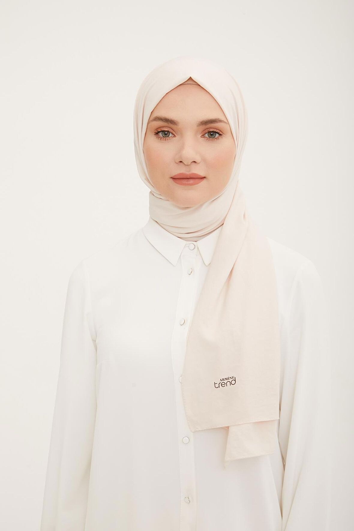 Armine Trend Pamuk Cazz Kemik Rengi Şal 1-22015