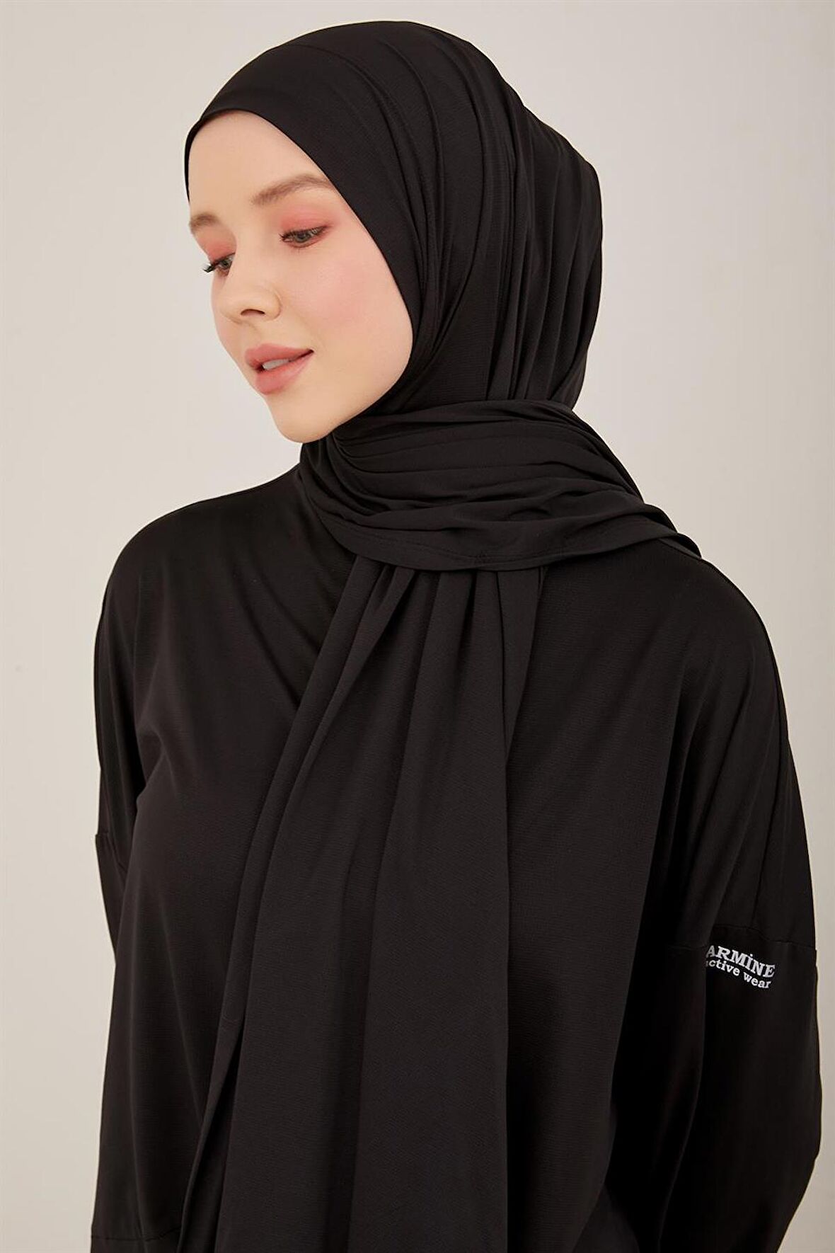 Armine Bant Detaylı Active Şal ORT500 Siyah