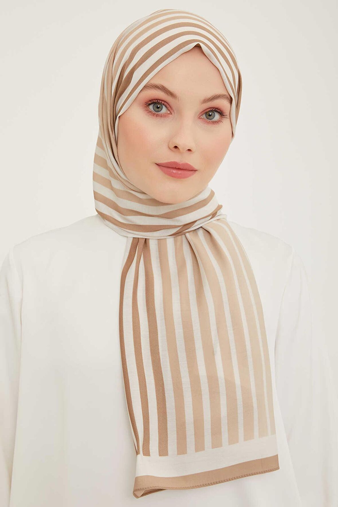 Armine Trend Çizgi Desen Modal Şal 5746-13