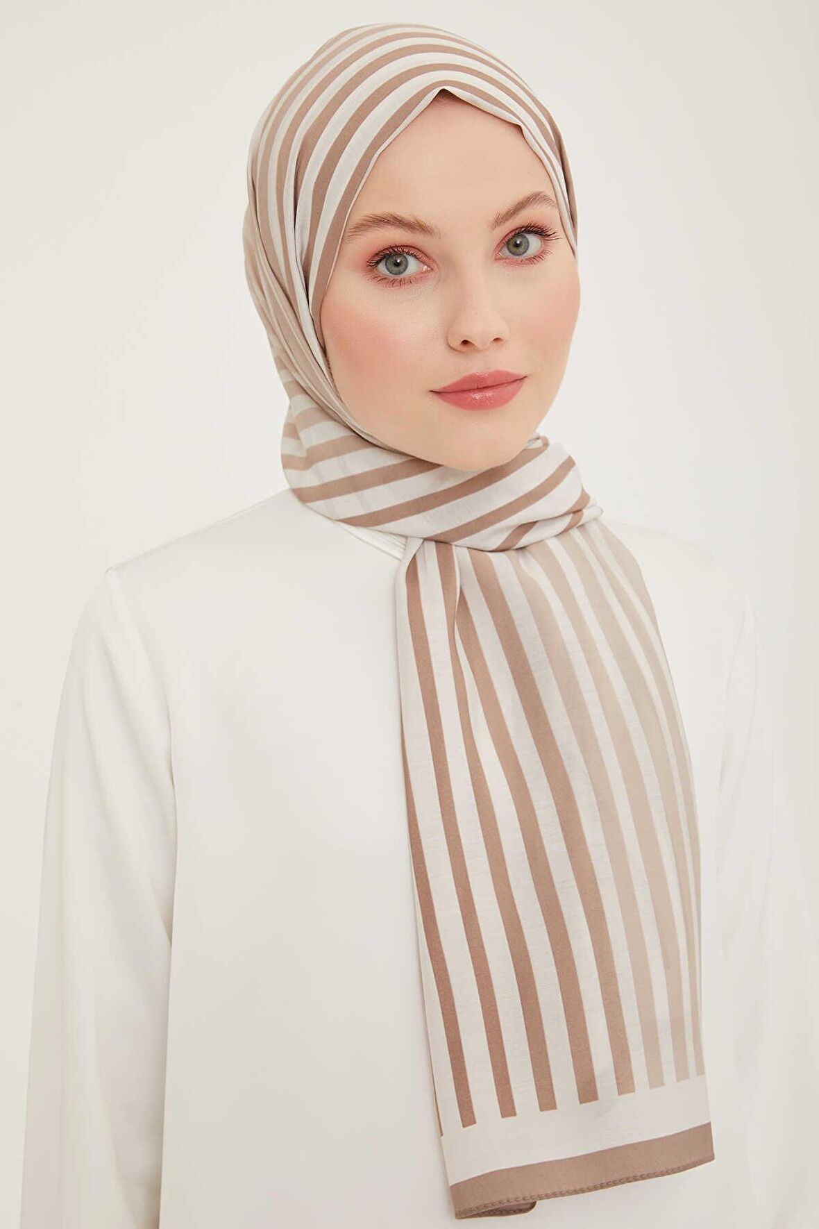 Armine Trend Çizgi Desen Modal Şal 5746-14
