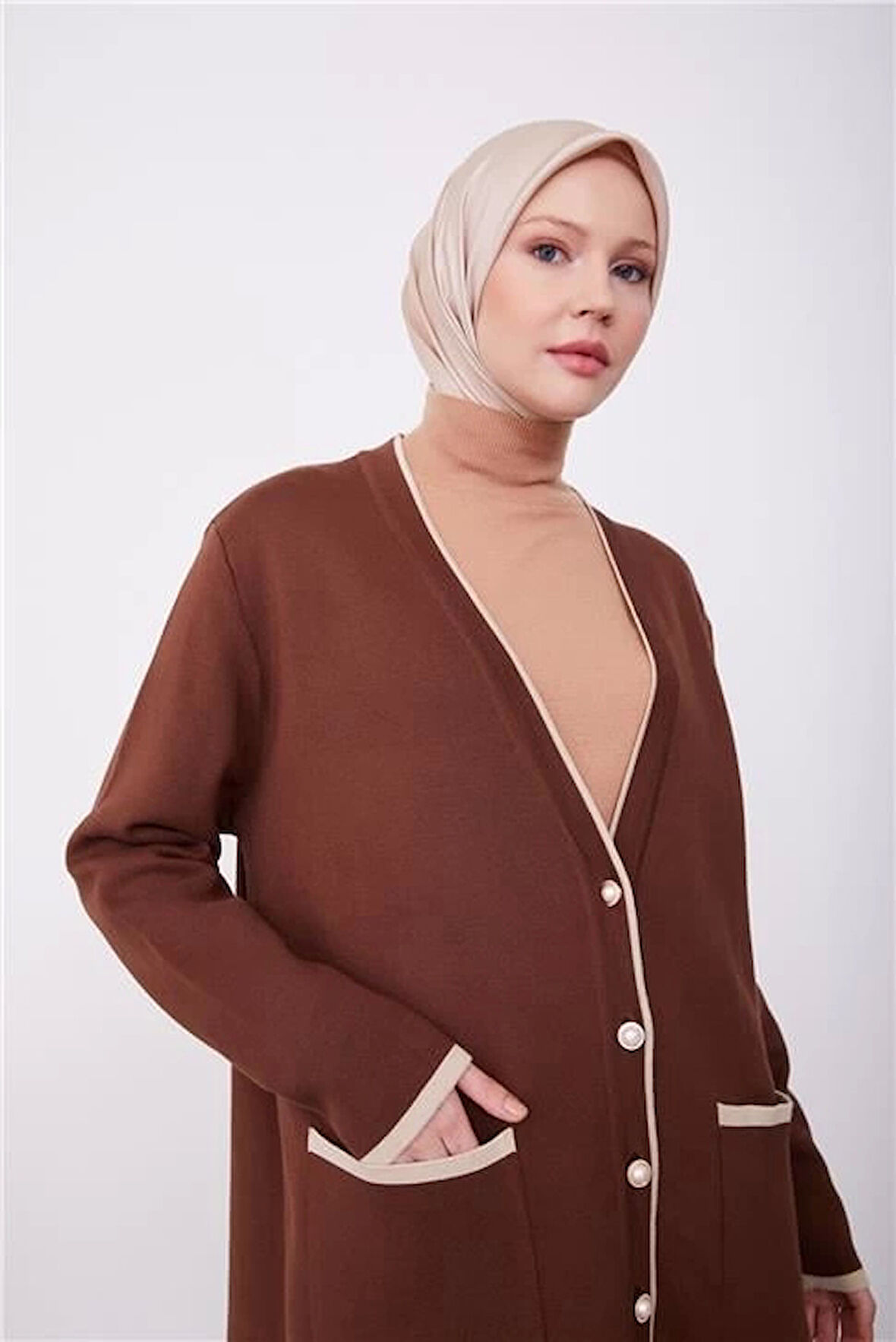 Armine Hırka 23Kd2809 Kahverengi