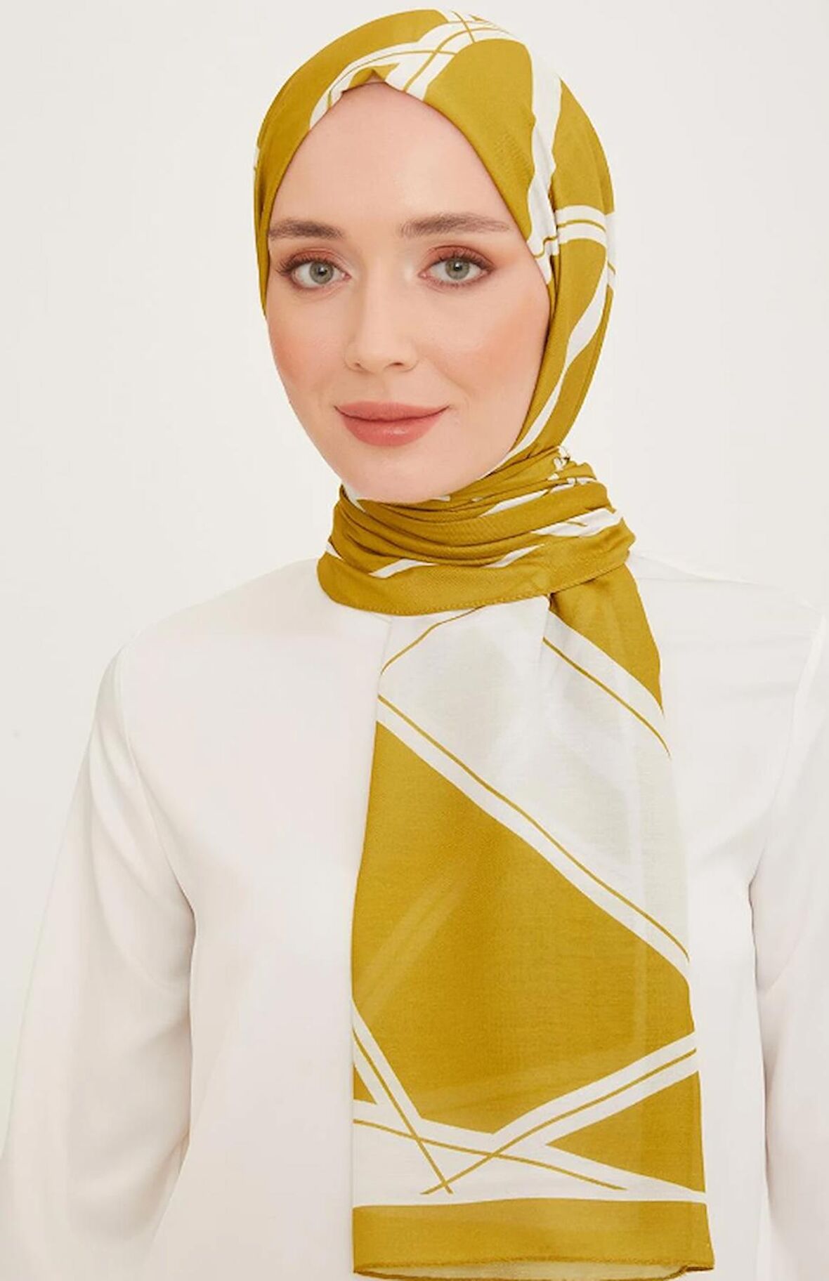 Armine Trend Şal 10003-09 Yağ Yeşili