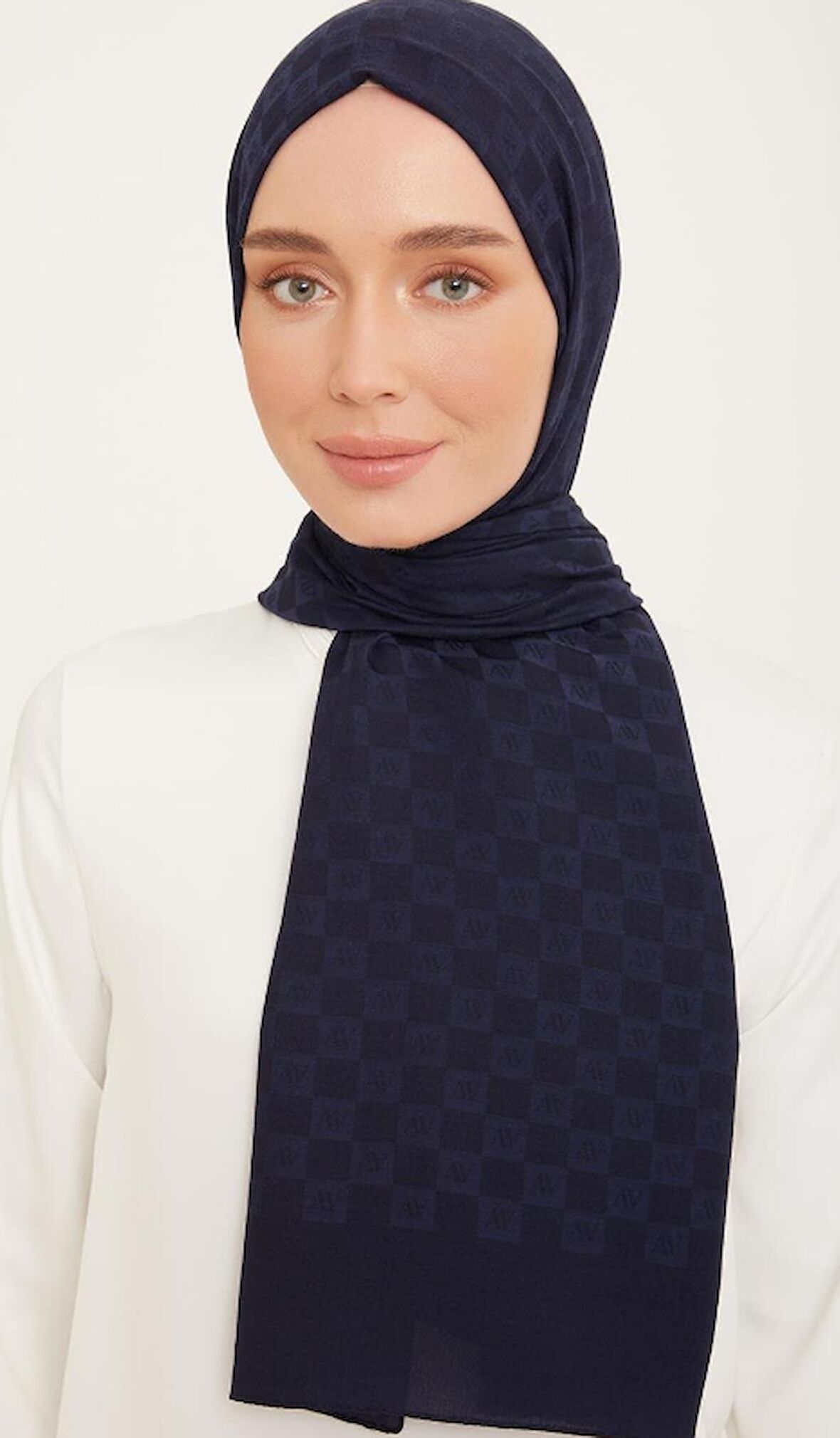 Armine Trend P.Monogram Şal 1393 Lacivert