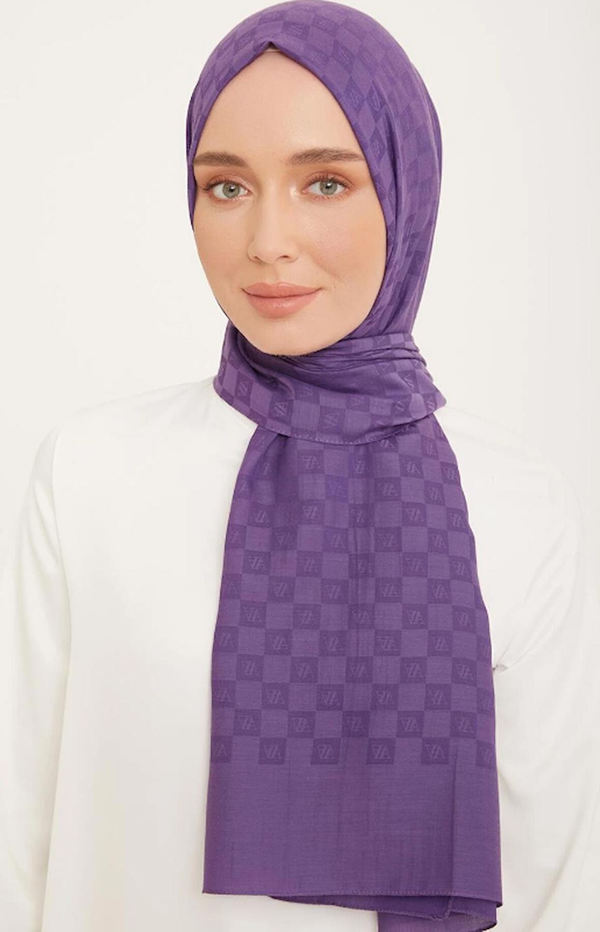 Armine Trend P.Monogram Şal 4805 Mor