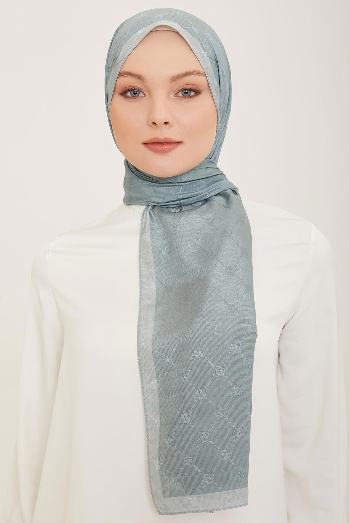 Armine Trend Monogram Şal 2-149 - Mint Yeşili