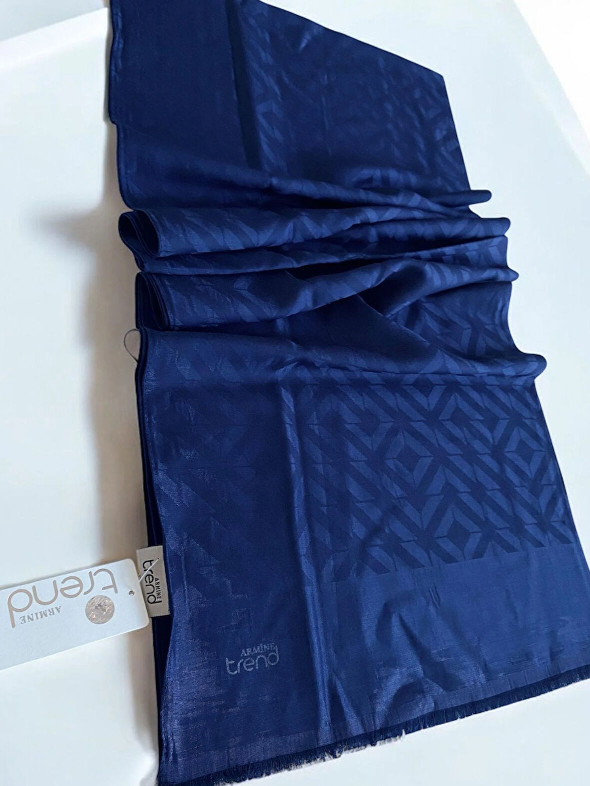 Armine Trend Pera Şal 1-4873 Lacivert