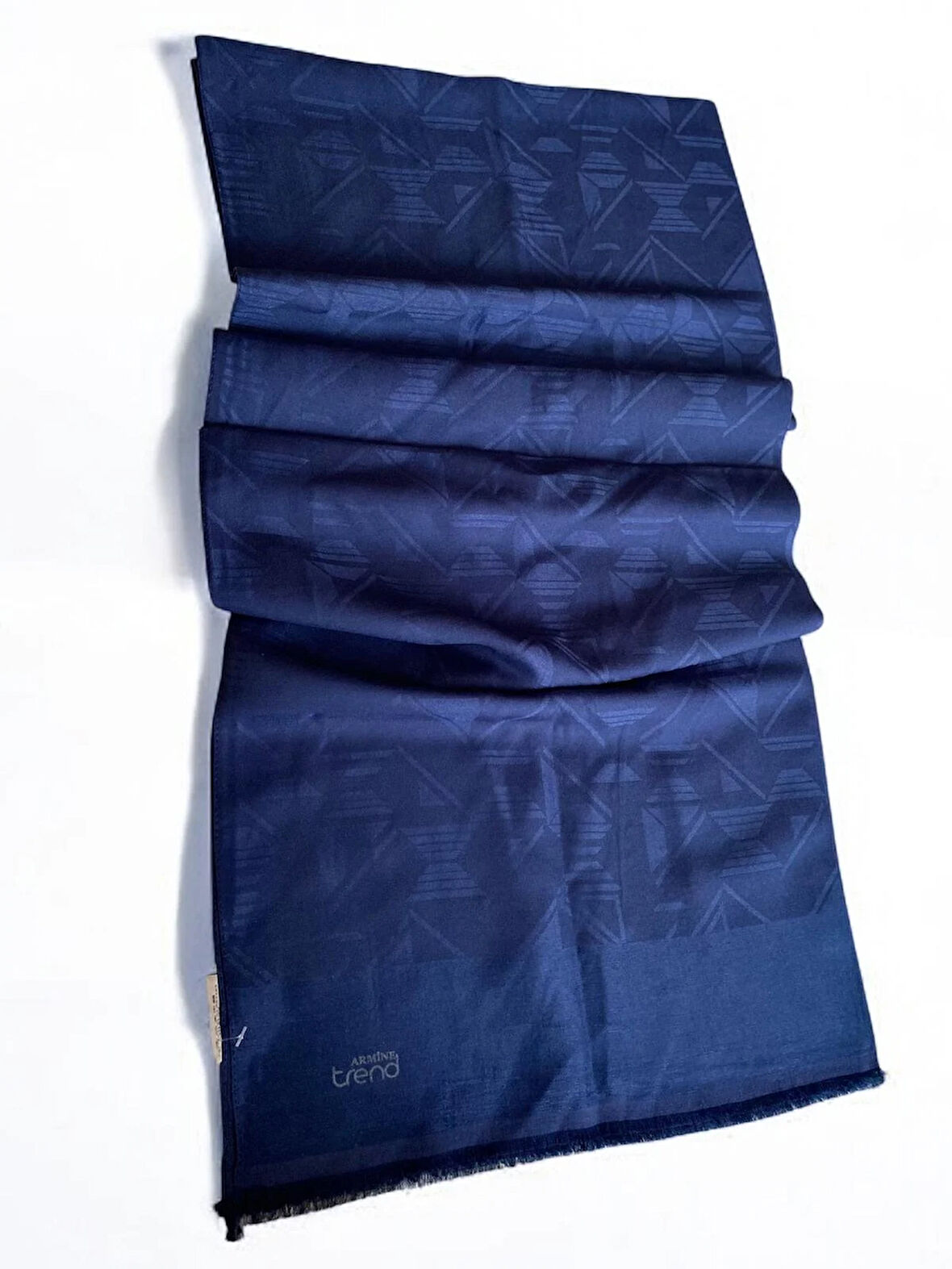 Armine Trend Pera Şal 2-4873 Lacivert