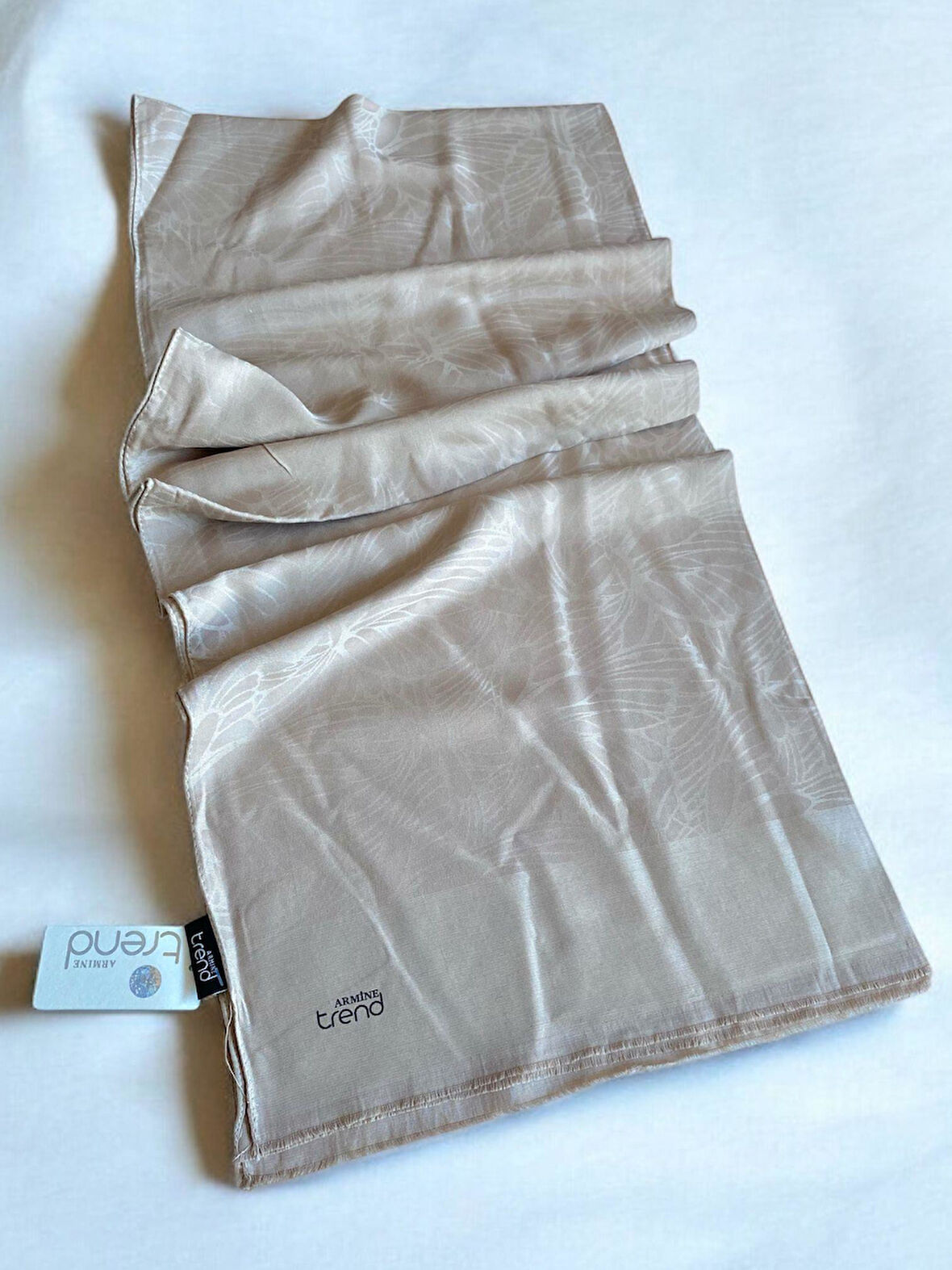 Armine Trend Pera Şal 3-4859 Vizon