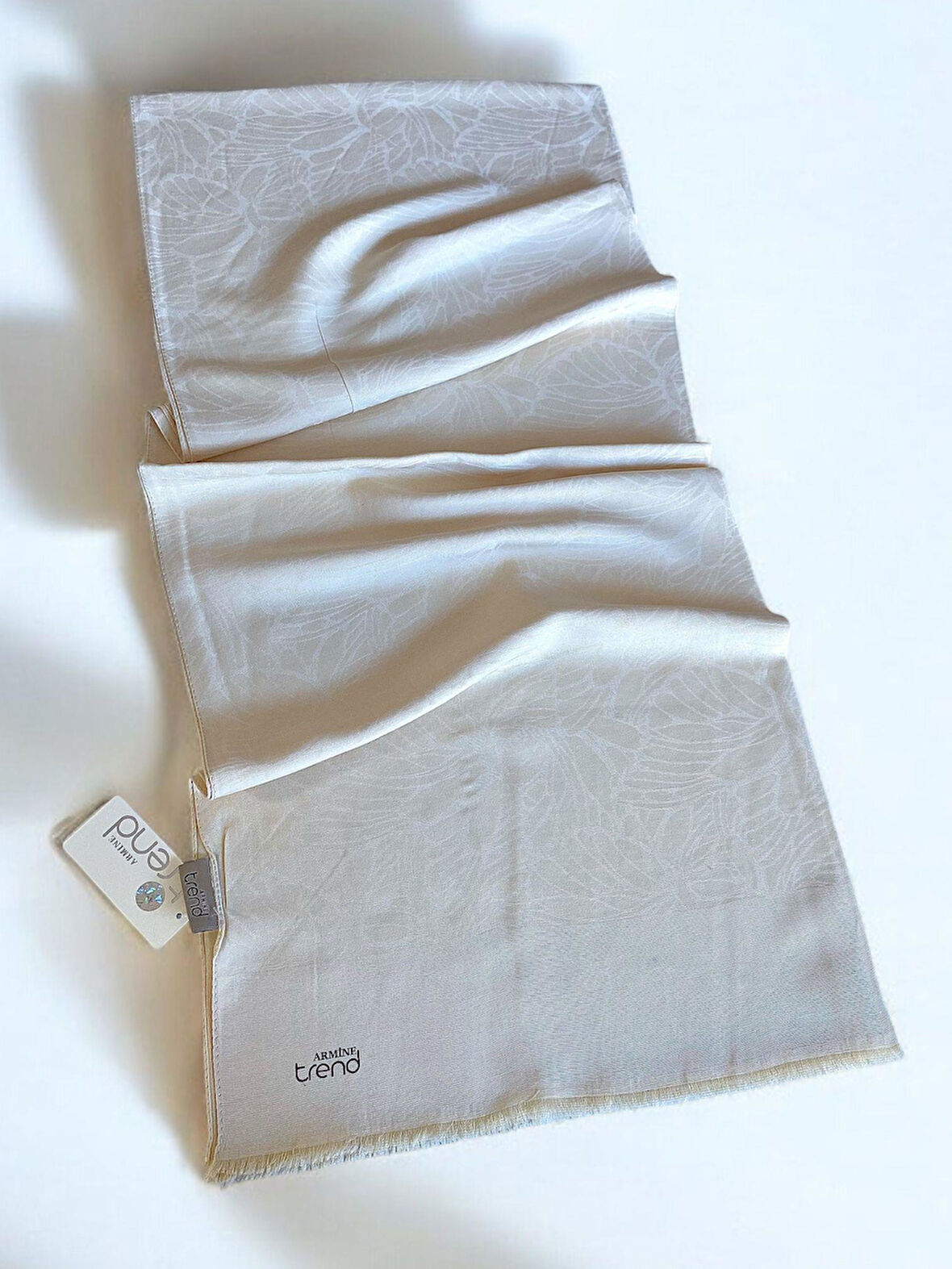 Armine Trend Pera Şal 3-4863 Açık Gri