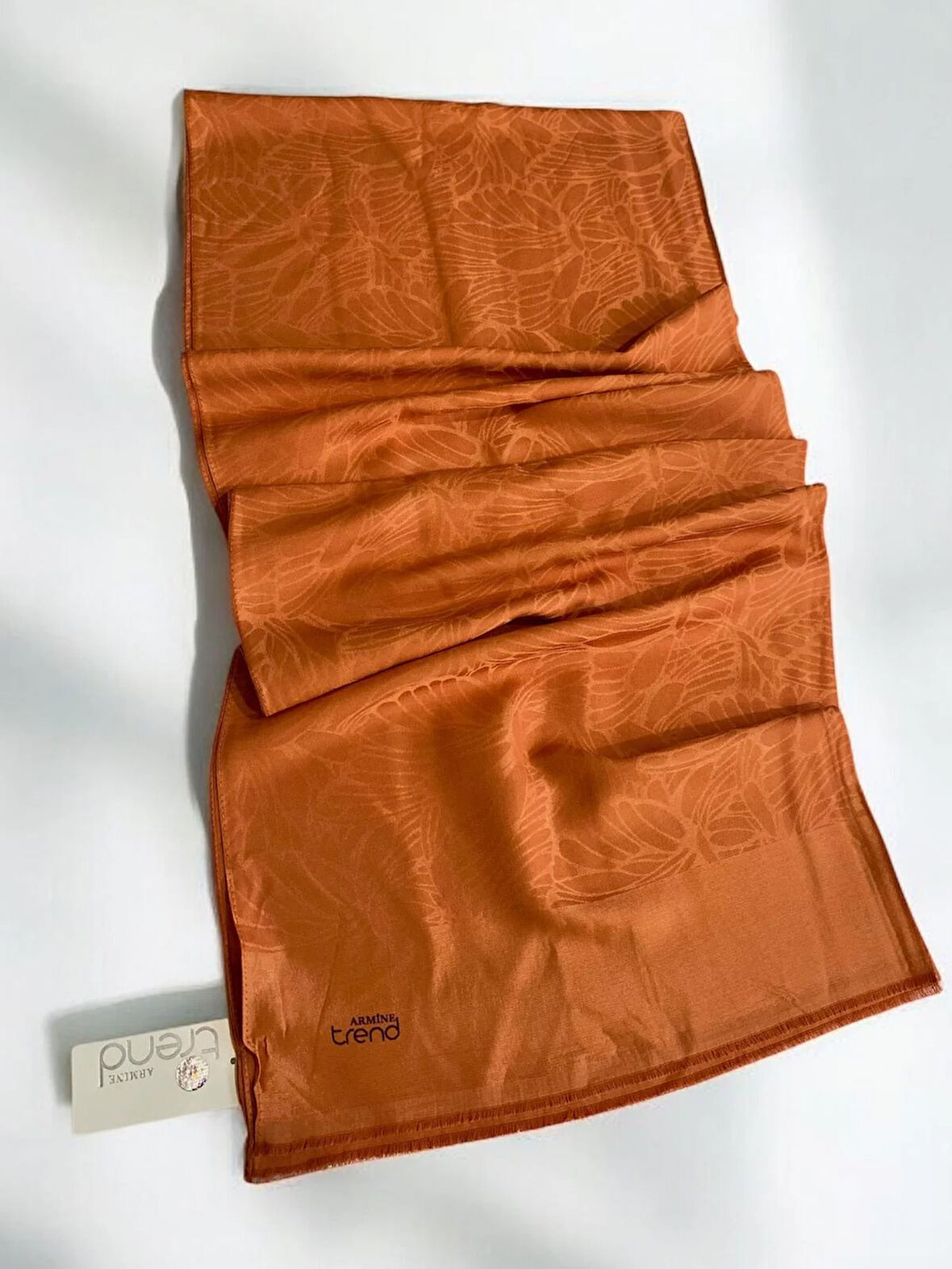 Armine Trend Pera Şal 3-4876 Turuncu