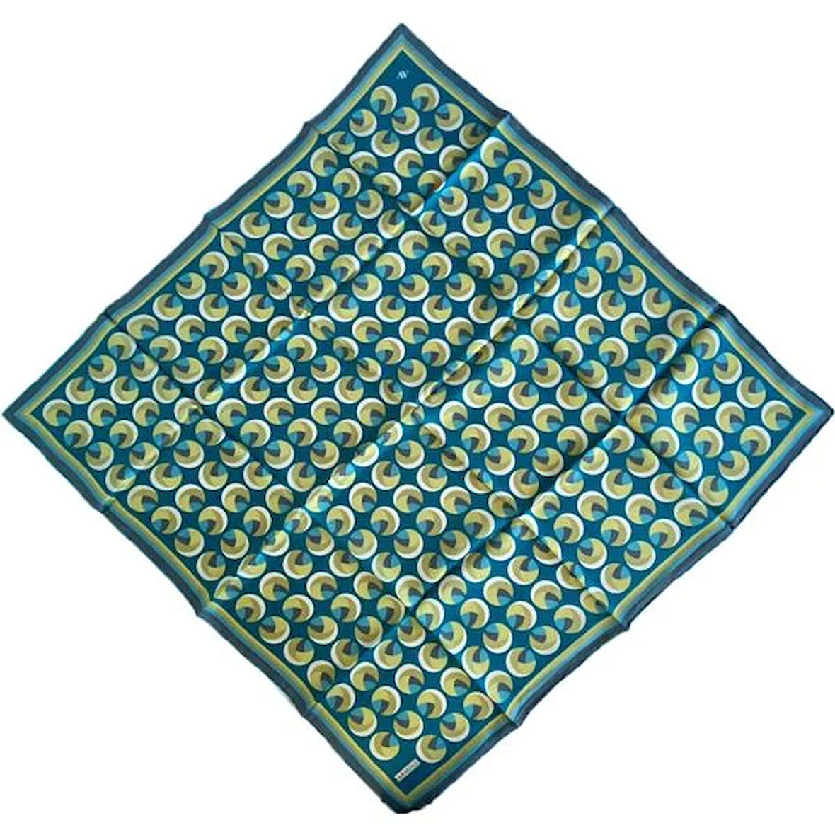 Armine Tivil İpek Eşarp 9219-05 Mint Yeşili Karışık Desen 
