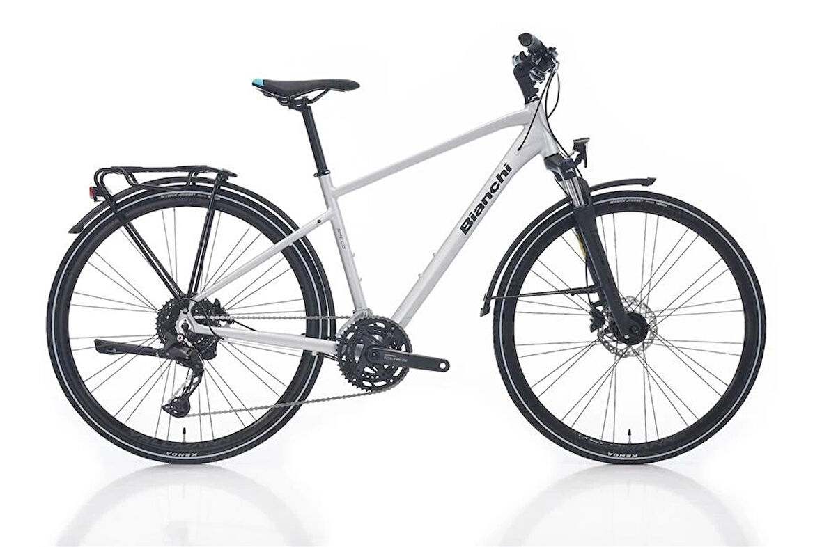 BIANCHI NEWTOURER CUES ERKEK ŞEHİR BİSİKLETİ 510H HD 28 JANT 20 VİTES ATD500 LIGHT GREY MATT GRAPHITE GLOSS