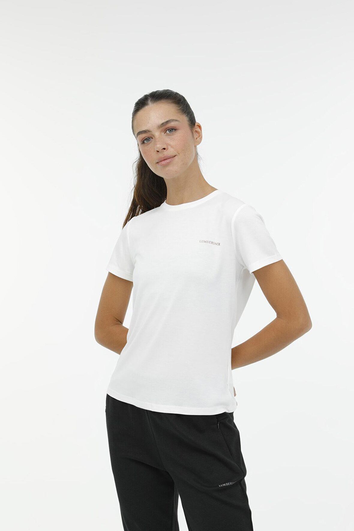 WL LAURA 11 3FX Ekru Kadın Kısa Kol T-Shirt
