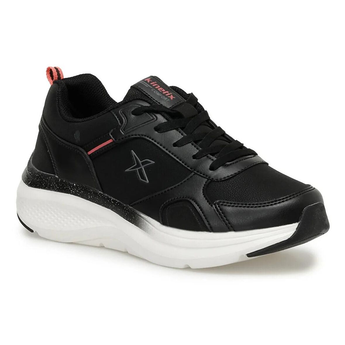 KINETIX 3W CINTIA PU W 3PR BAYAN SPOR AYAKKABI SIYAH_GRI Siyah-Gri
