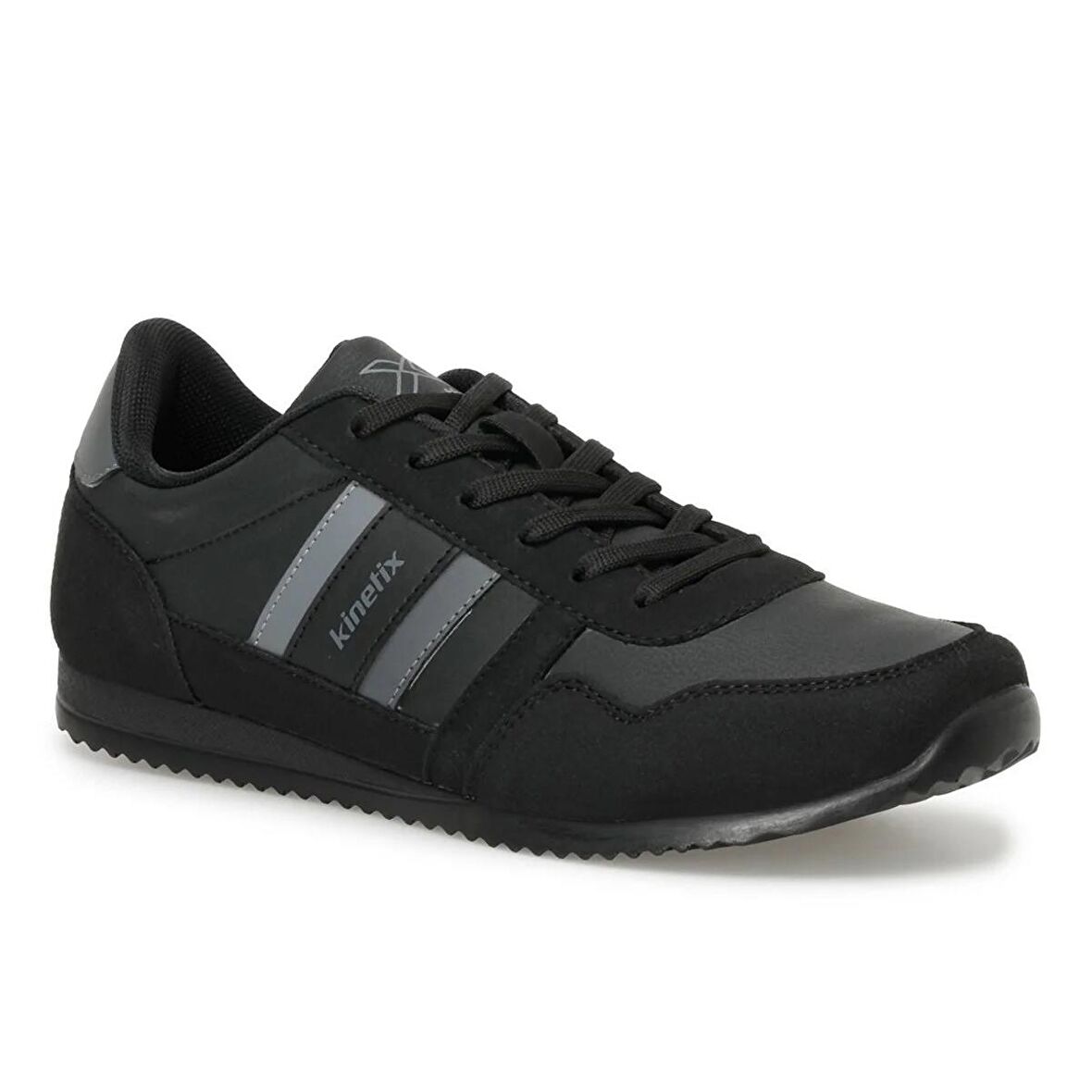 KINETIX 3W Carter PU 3PR ERKEK SPOR AYAKKABI SIYAH,K GRI 40/45 Siyah-Gri