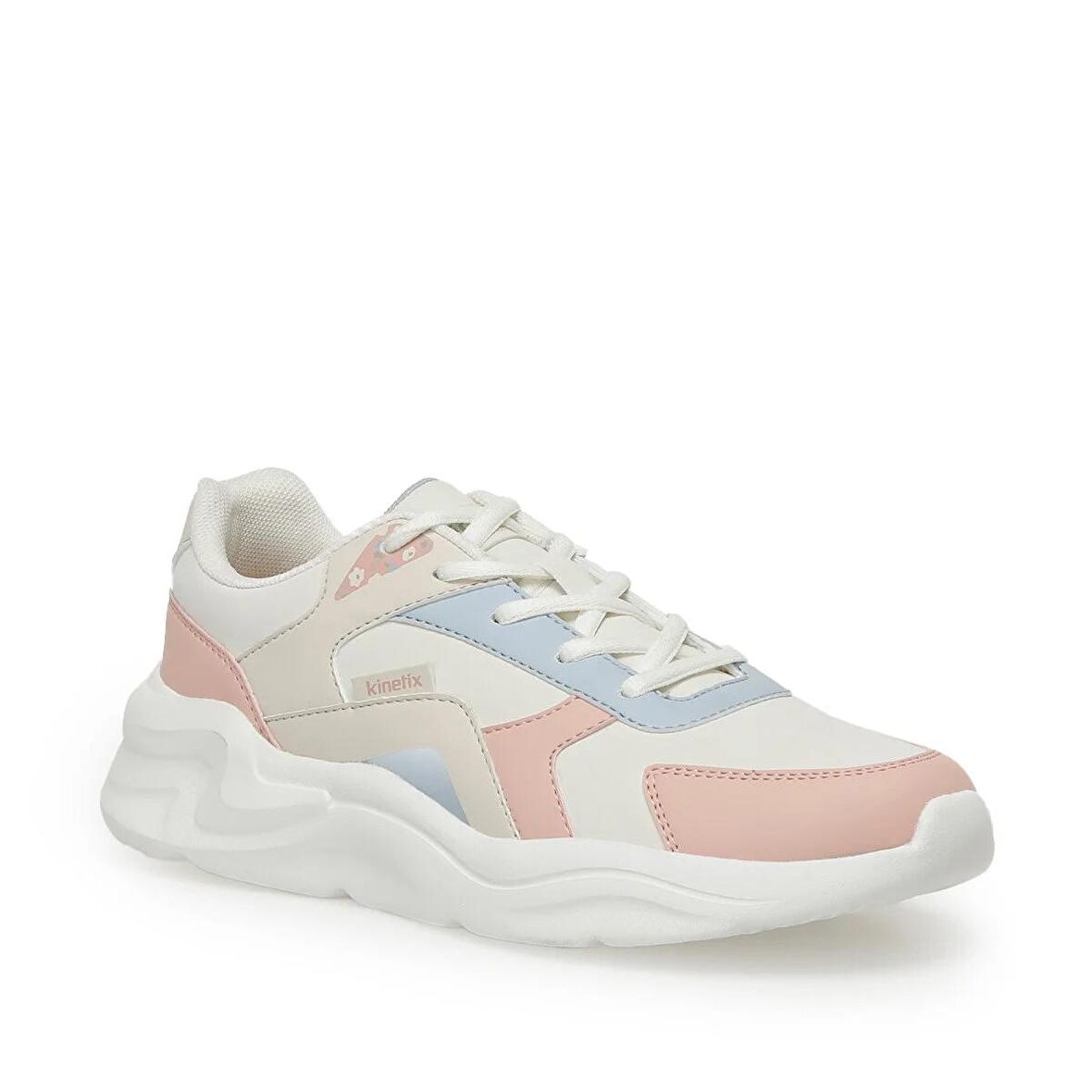 KINETIX 3W LINARA PU W 3PR BAYAN SPOR AYAKKABI EKRU_PEMBE EKRU_PEMBE