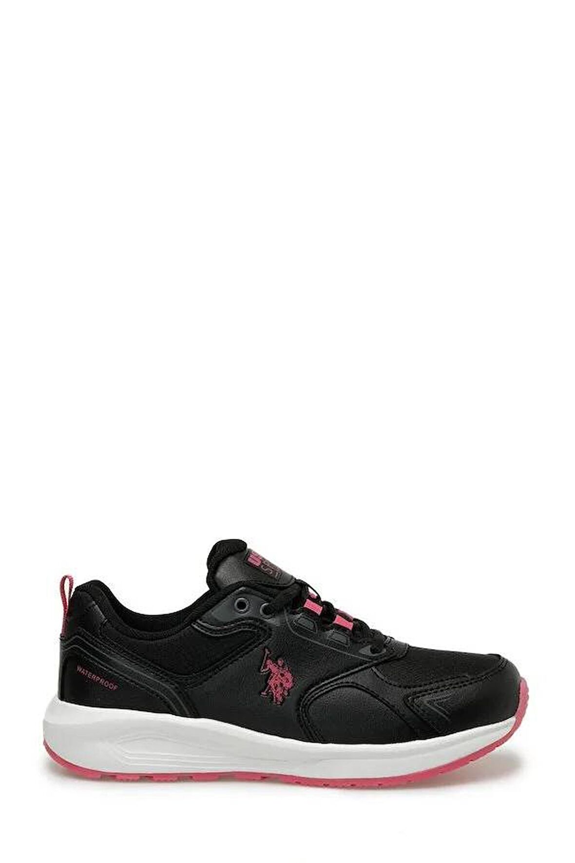 A101390250 3W Luka Wmn 3Pr U.S. Polo Assn. Kadın Spor Ayakkabı SİYAH/PEMBE