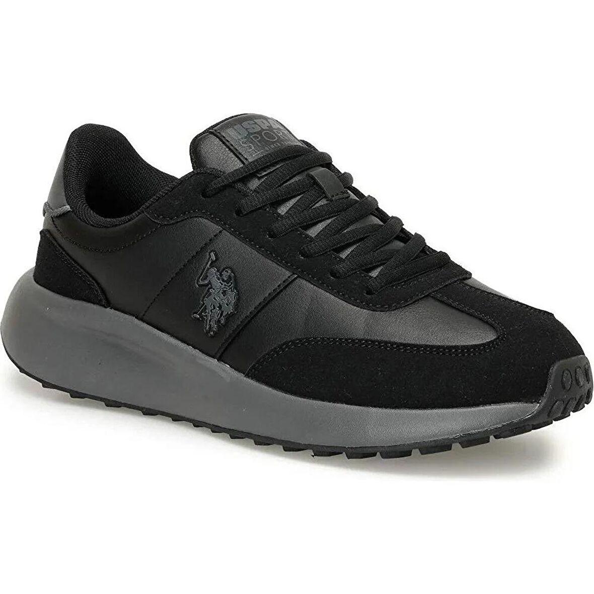 U.S.POLO ASSN REMUS 3PR SİYAH COMFORT CASUAL GÜNLÜK UNİSEX SPOR AYAKKABI