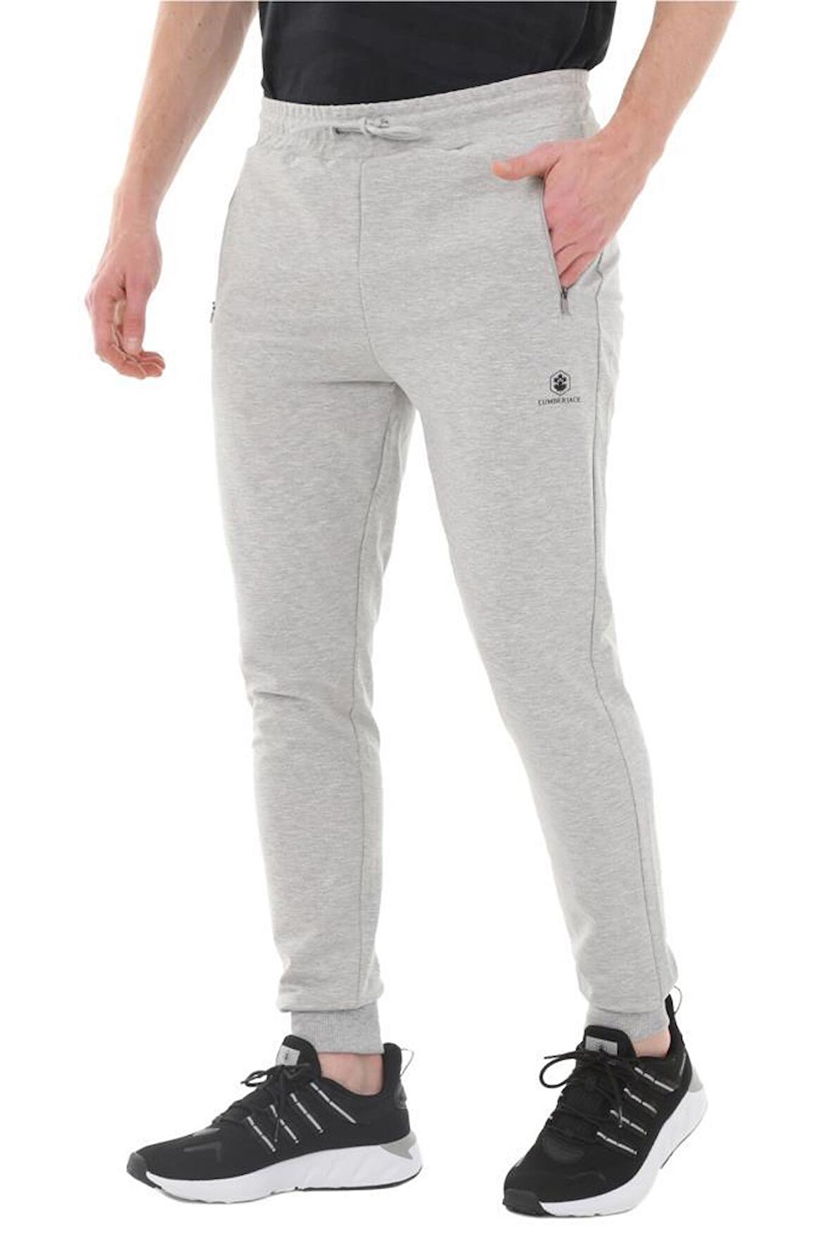 Lumberjack M-CT107 BASIC JOGGER 3PR Erkek Eşofman Altı Gri Melanj S-XXL 
