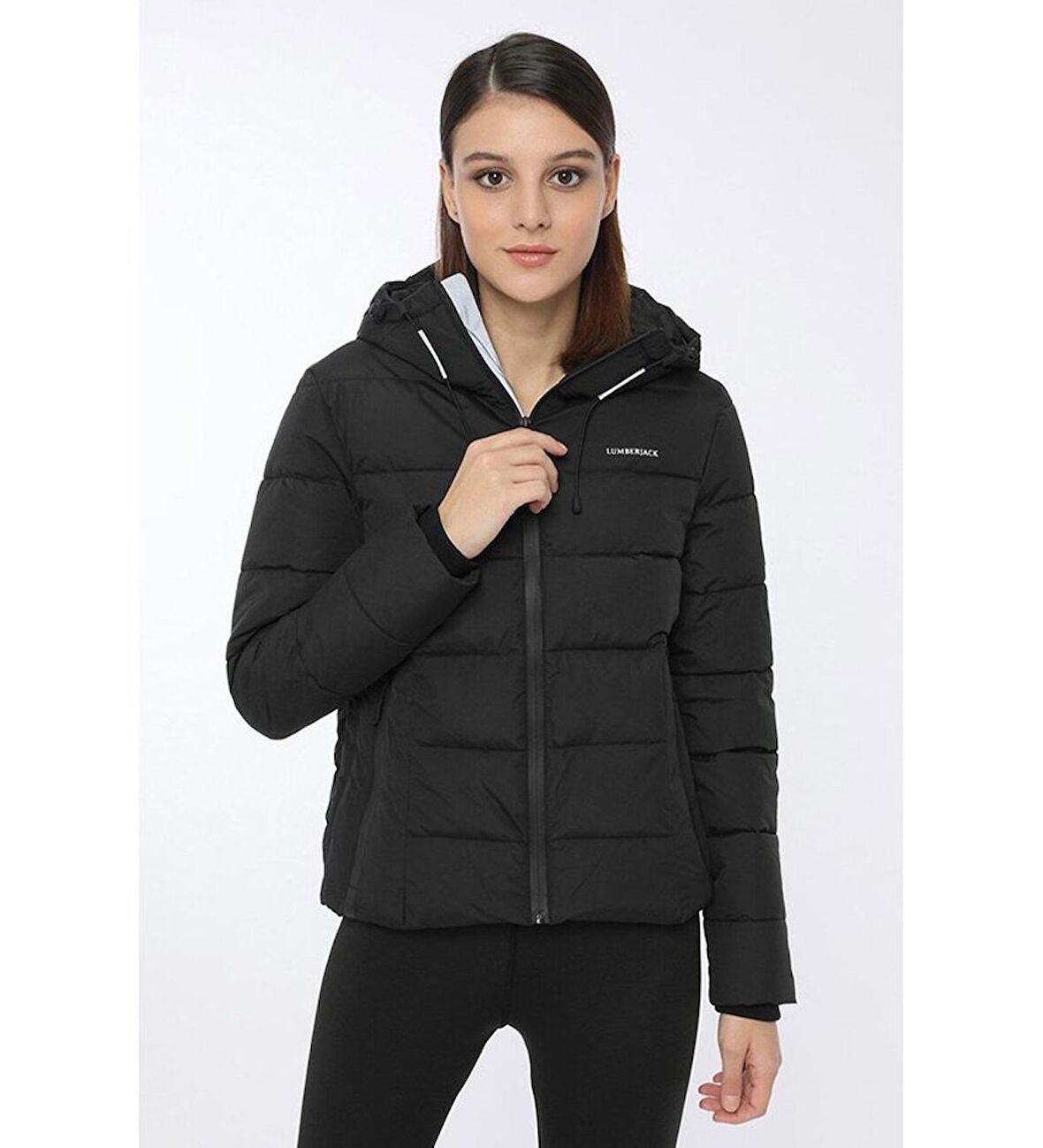 Lumberjack Apreski Coat Erkek Siyah Kadın Mont 2SN31