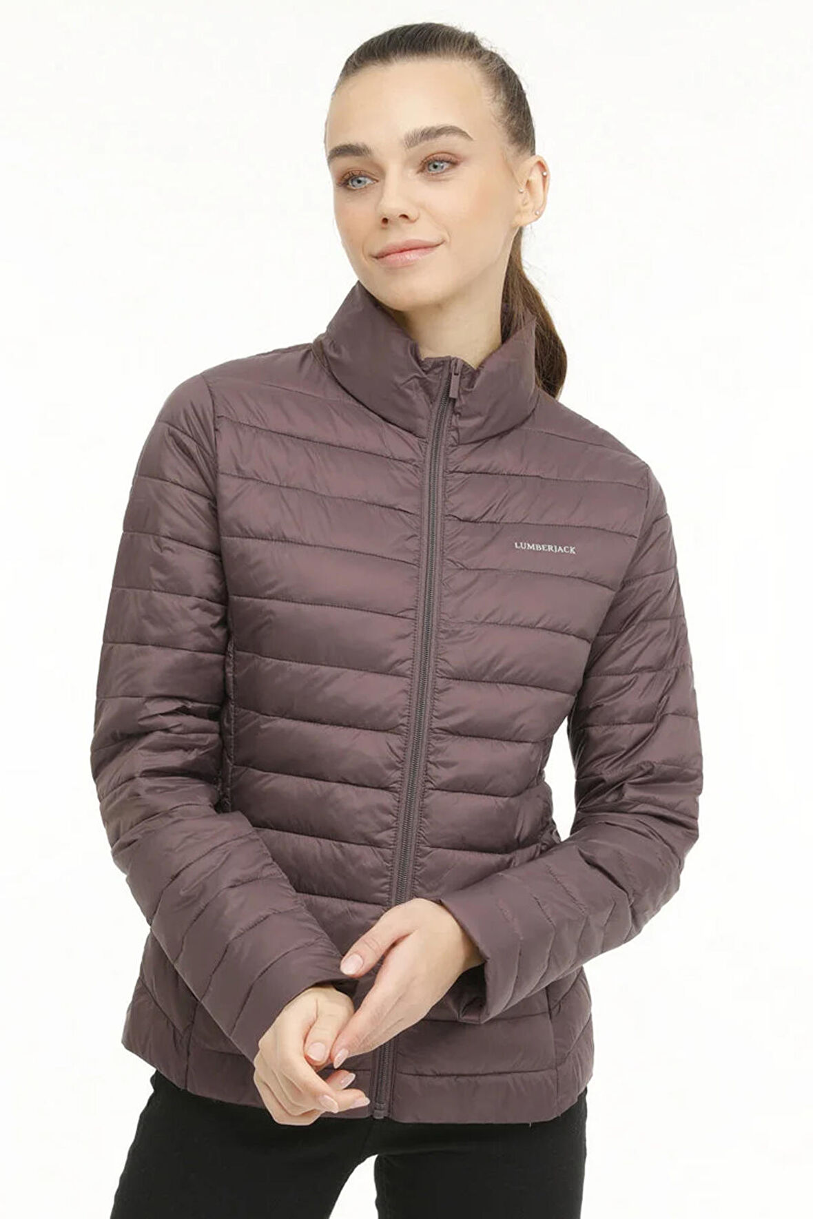 Lumberjack WB PADDED 1SN28 3PR Kadın  Mürdüm Mont & Kaban