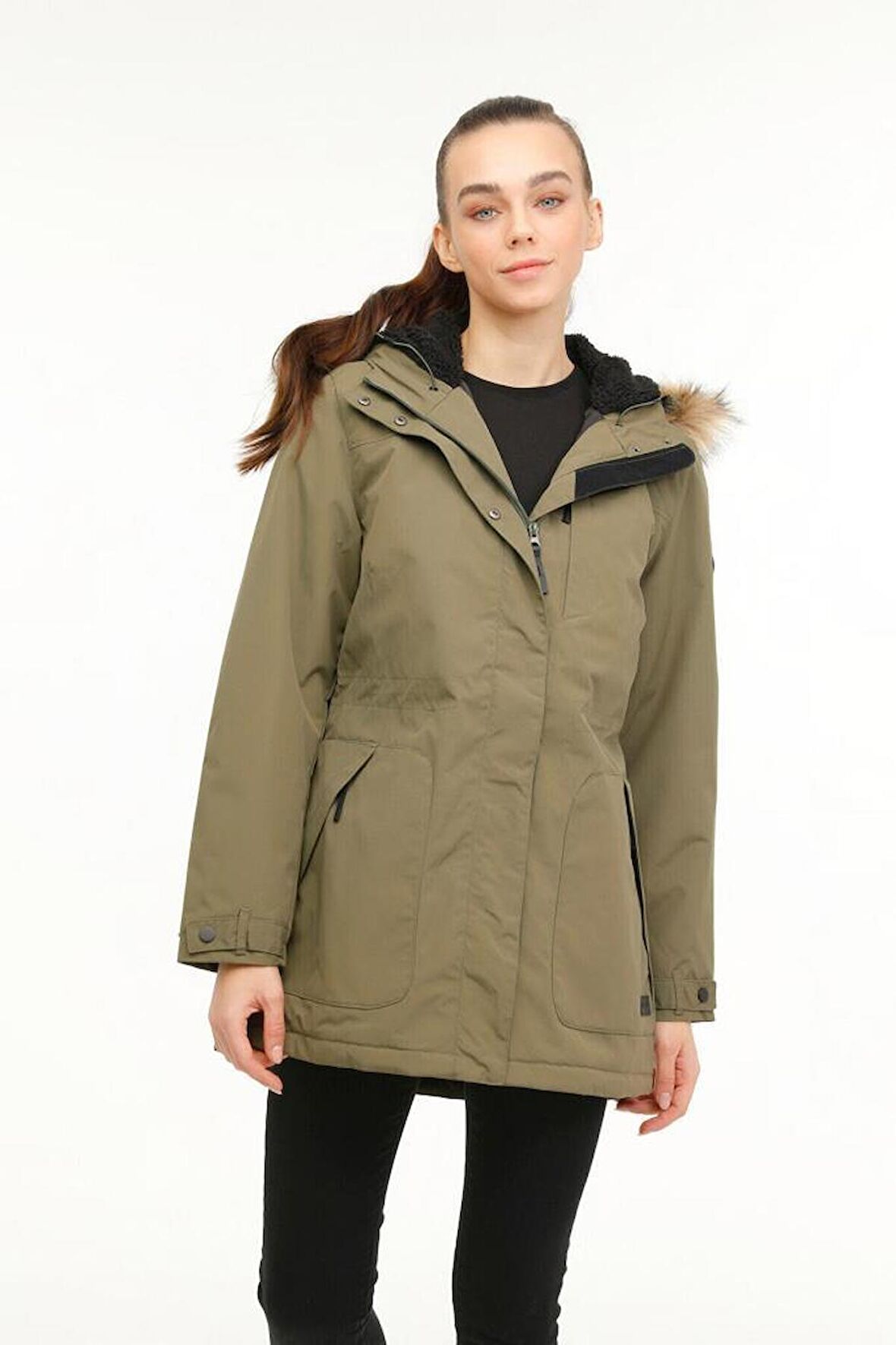 Lumberjack WL JANE 3GF744 3PR Kadın Kaban Haki XS-XL 