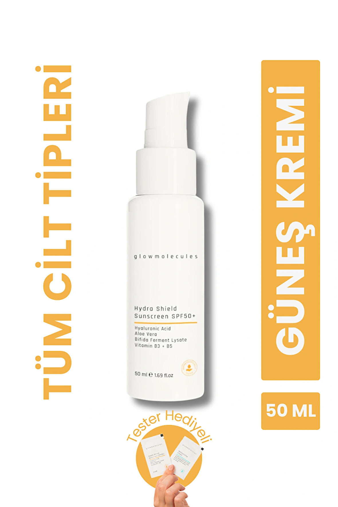  Glowmolecules Hydra Shield Sunscreen SPF50+