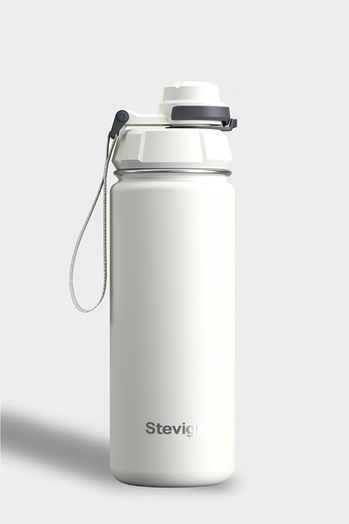 Stevig 1 Hand Leak-Proof Sızdırmaz Çelik Termos 500 Ml Star Whıte ST-220