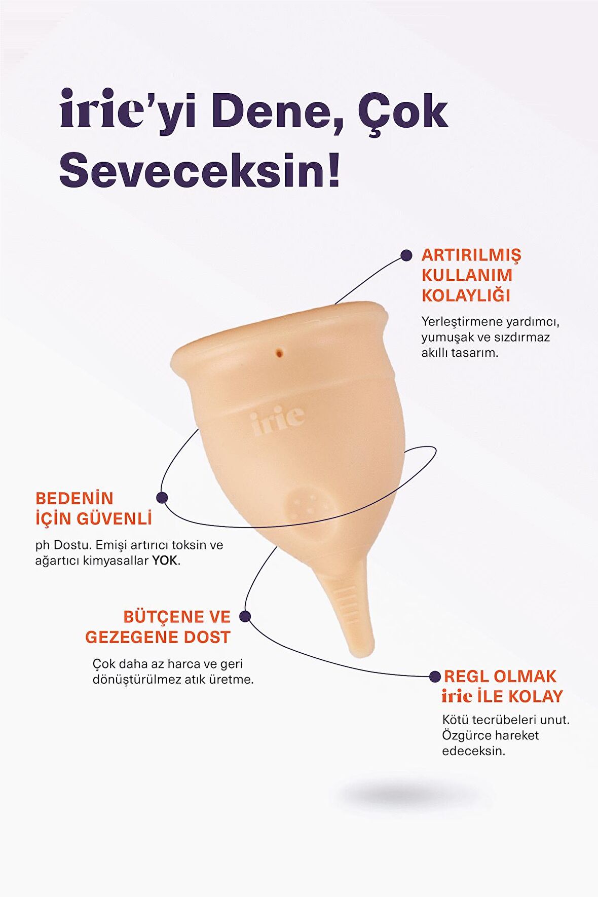 Adet Kabı Regl Kabı Menstrüel Kap Menstrual Cup 2'li Paket [[Small Small]] Alman Medikal Silikon