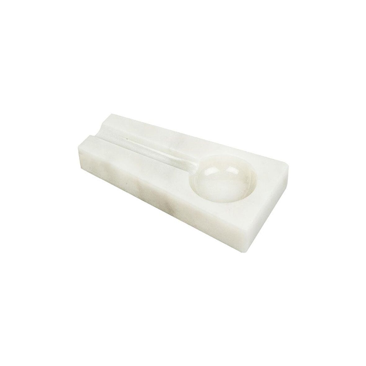 Troya Mermer Kirli Kaşıklık Beyaz