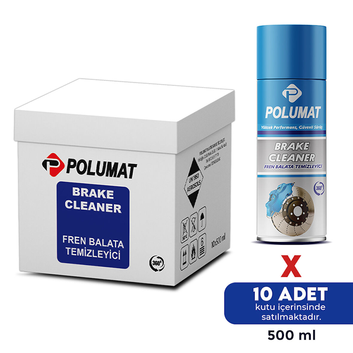 Polumat Fren Balata Temizleme Spreyi 10'lu Paket 