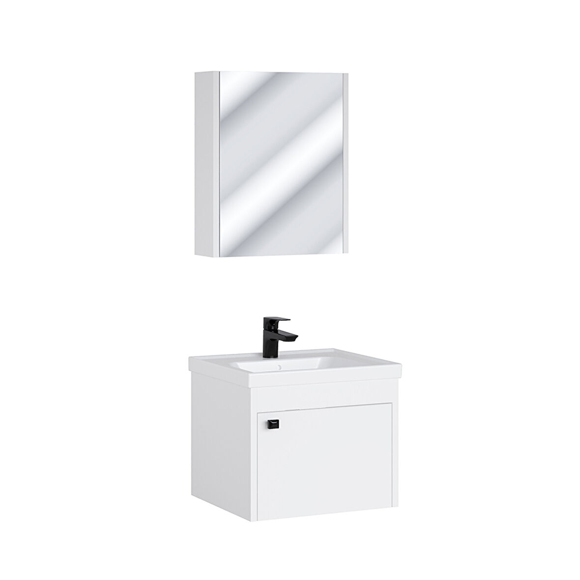 UBM Ceylan 50 cm Banyo Dolabı Seti Beyaz