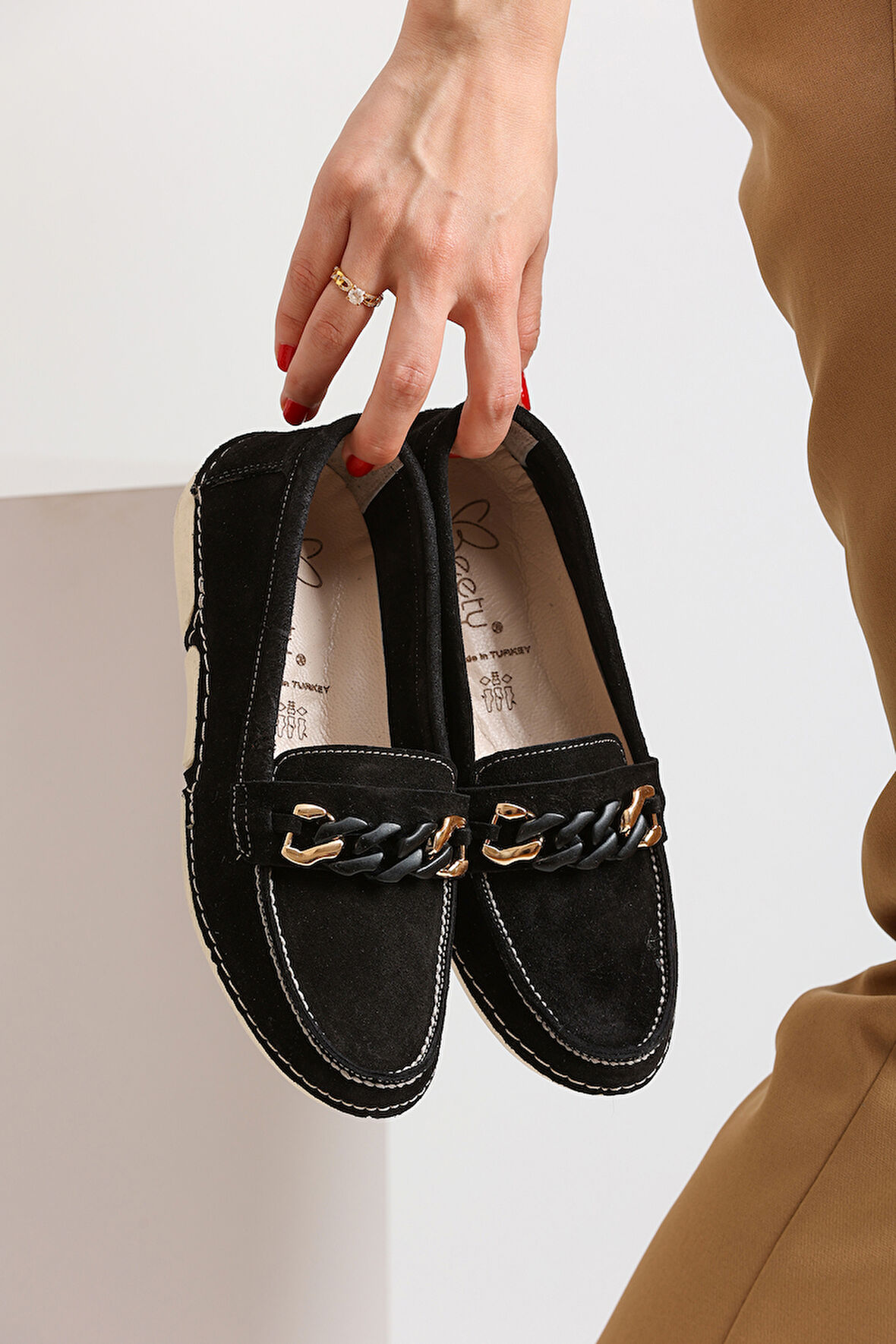 Kadın Hakiki Deri Loafer BY173