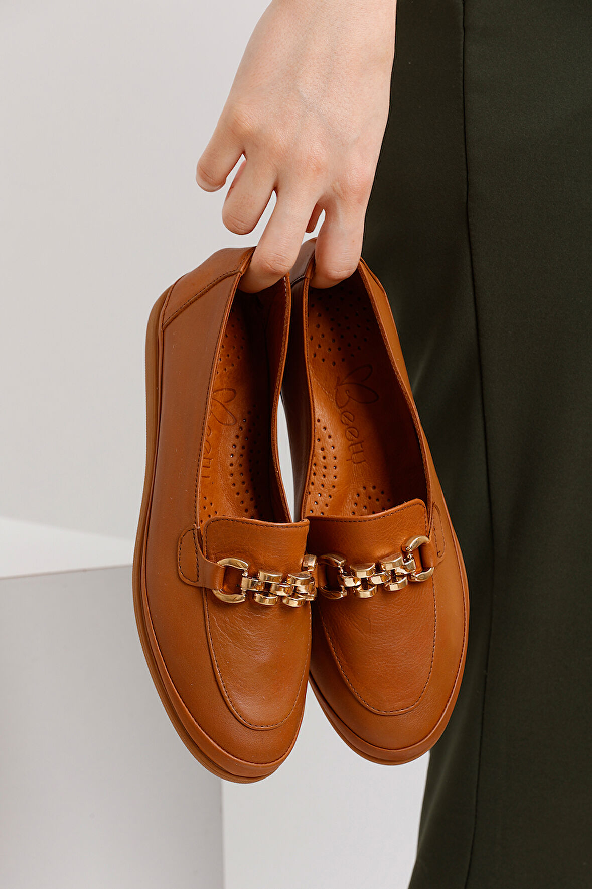 Kadın Hakiki Deri Loafer BY111A