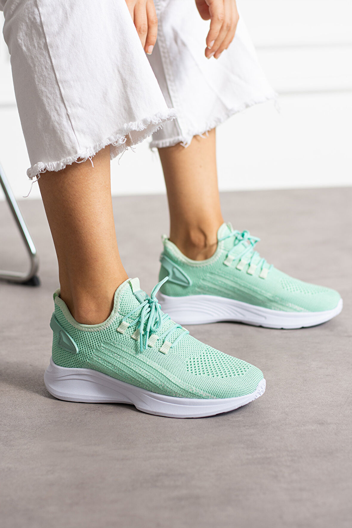 Unisex Yıkanabilir Rahat Hava Alabilen Kokusuz Triko Spor Ayakkabı Sneaker 015