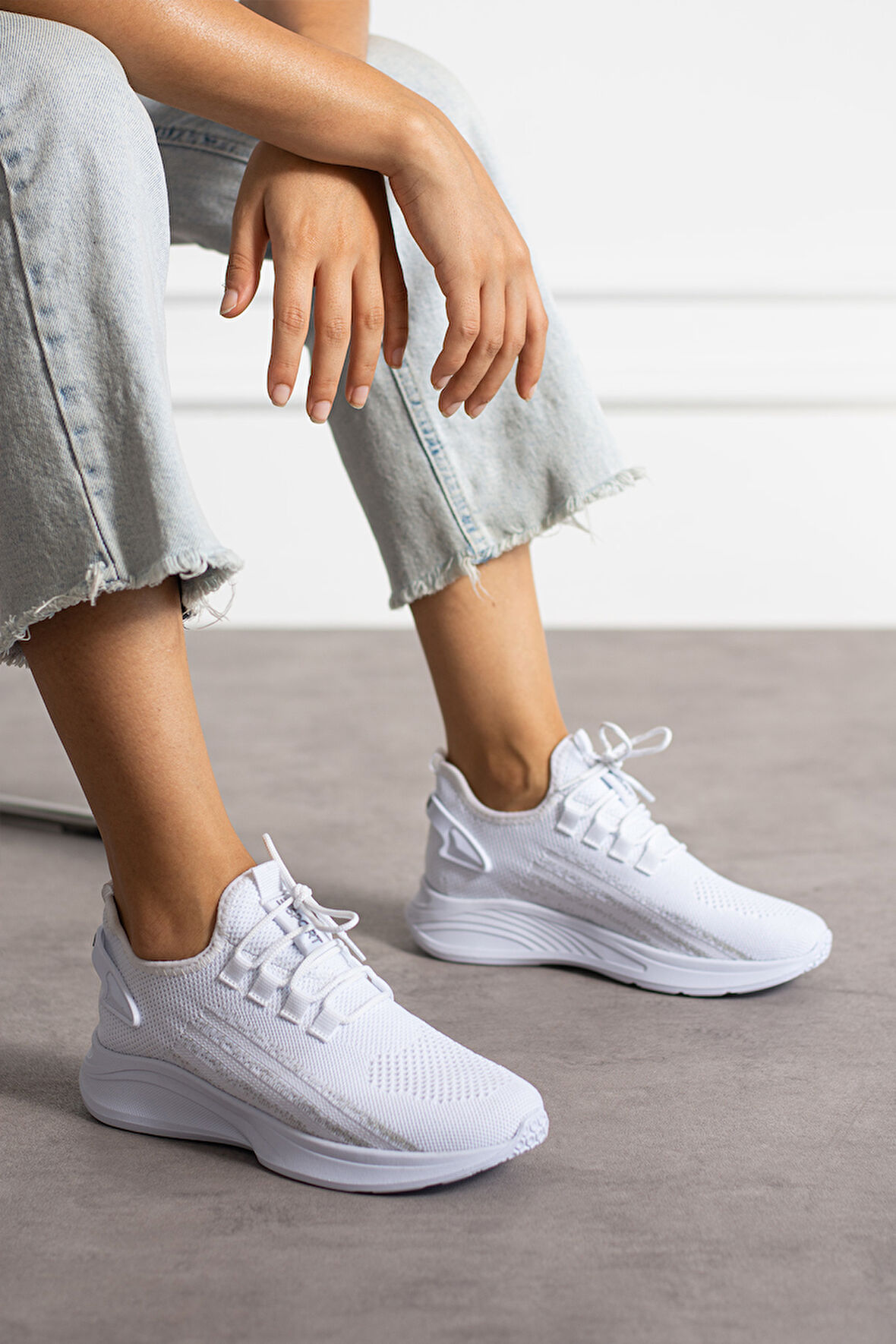 Unisex Yıkanabilir Rahat Hava Alabilen Kokusuz Triko Spor Ayakkabı Sneaker 015