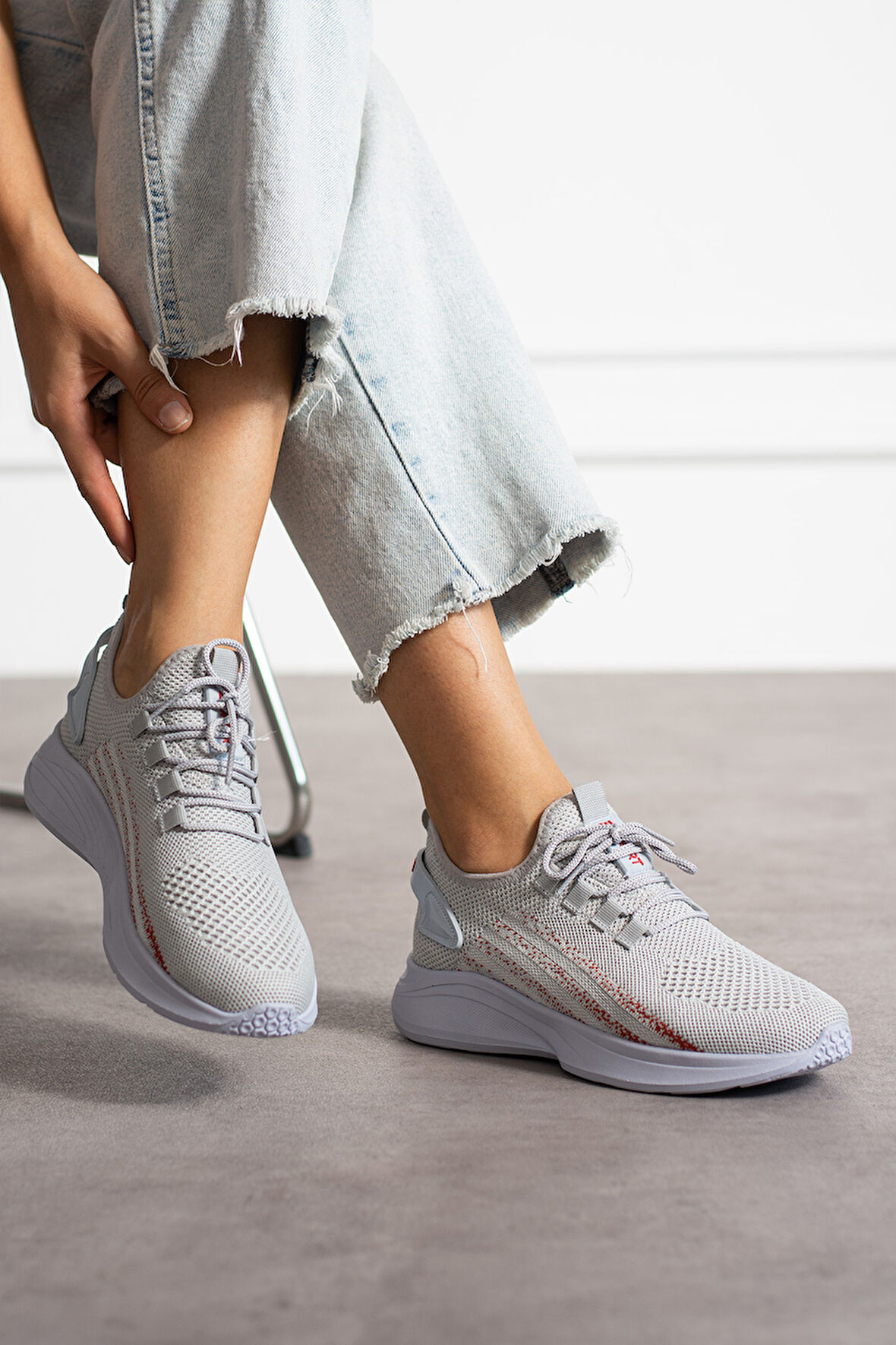 Unisex Yıkanabilir Rahat Hava Alabilen Kokusuz Triko Spor Ayakkabı Sneaker 015