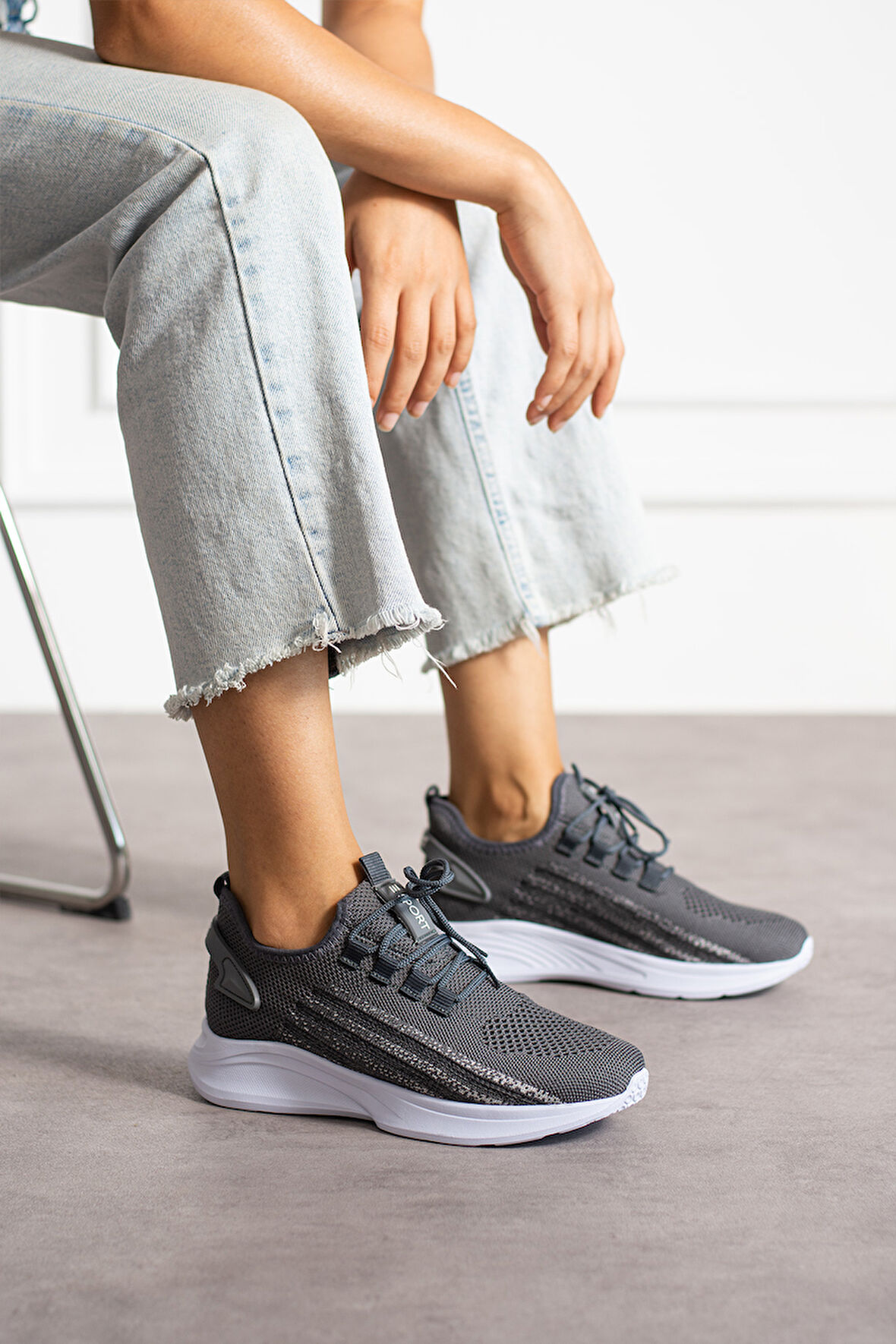 Unisex Yıkanabilir Rahat Hava Alabilen Kokusuz Triko Spor Ayakkabı Sneaker 015