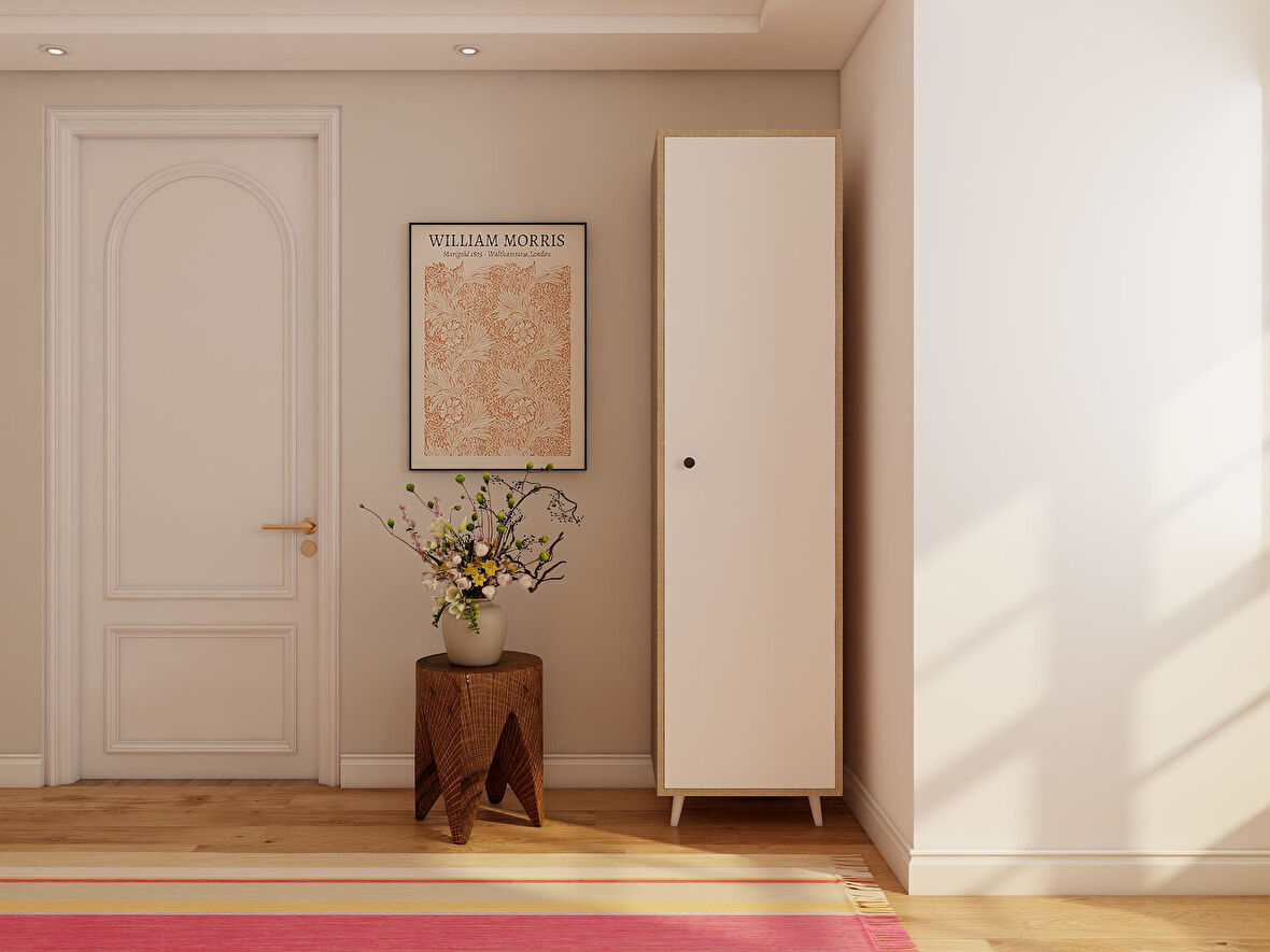 Harput tek Kapaklı Çok Amaçlı Banyo Dolabı kotonvizon