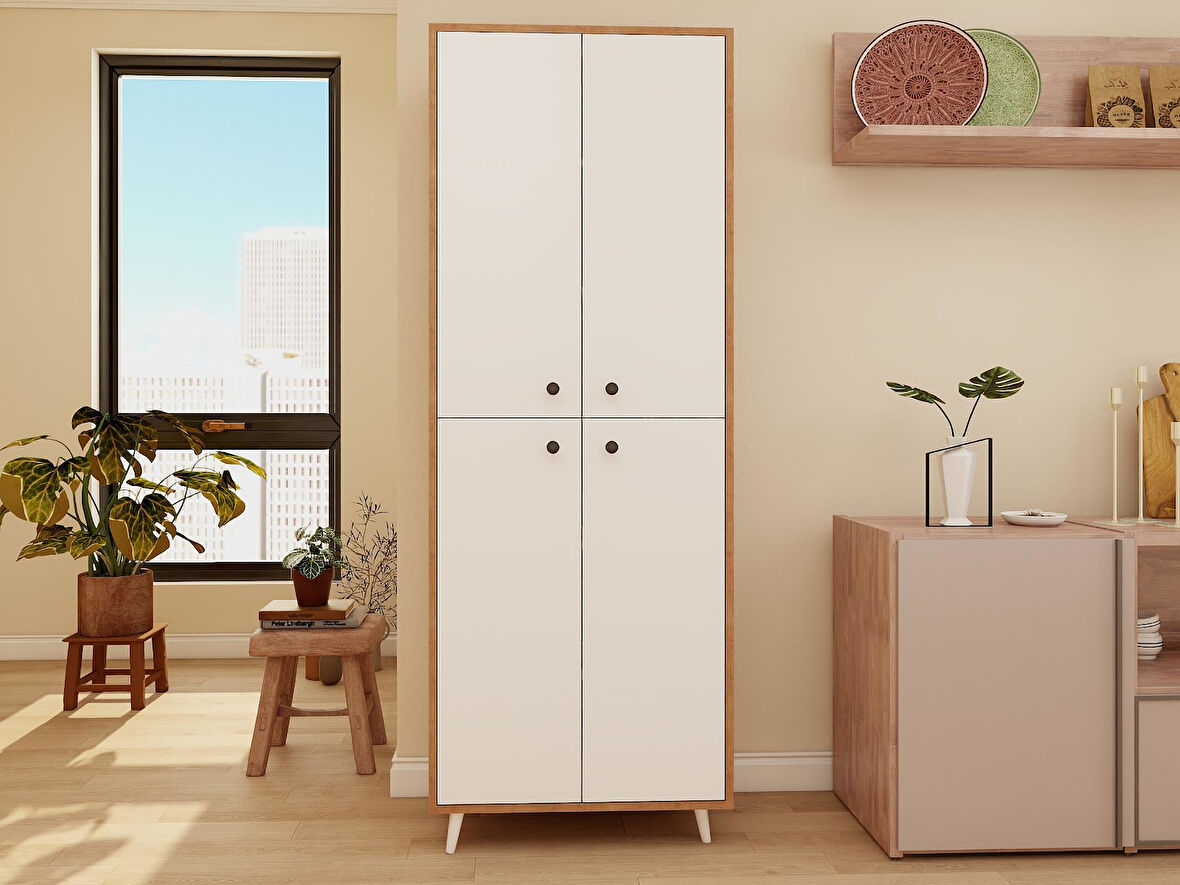 Vadi Çok Amaçlı Marbellakiraz-Beyaz Renk Dolap