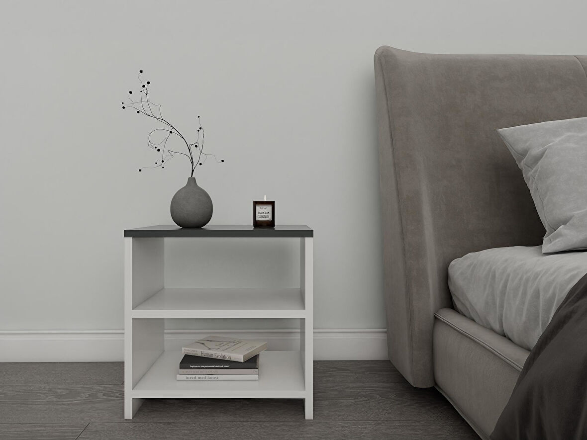 Mars Komodin Koyu Gri-Beyaz