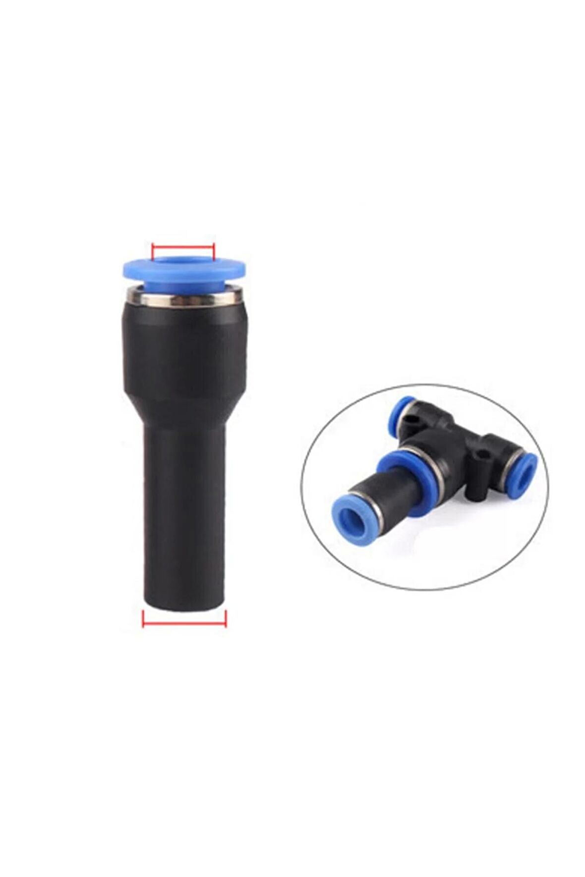 8 MM X 12 MM BORULU TİP REDÜKSİYON PNÖMATİK BAĞLANTI