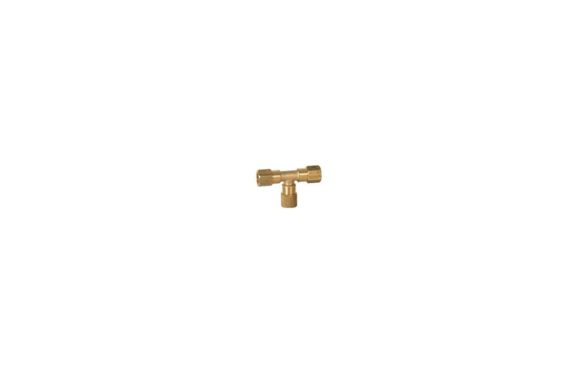 Sarı Pirinç Yüksüklü Te 10mm