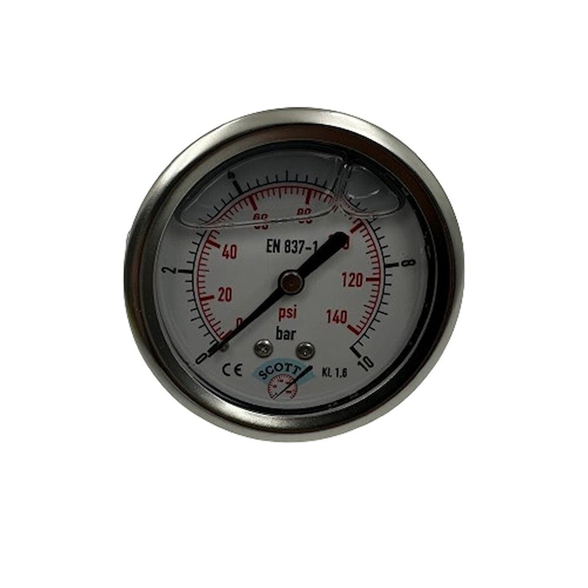 Manometre Gliserinli Pano Tipi Q63 - 0 - 10 Bar 1/4