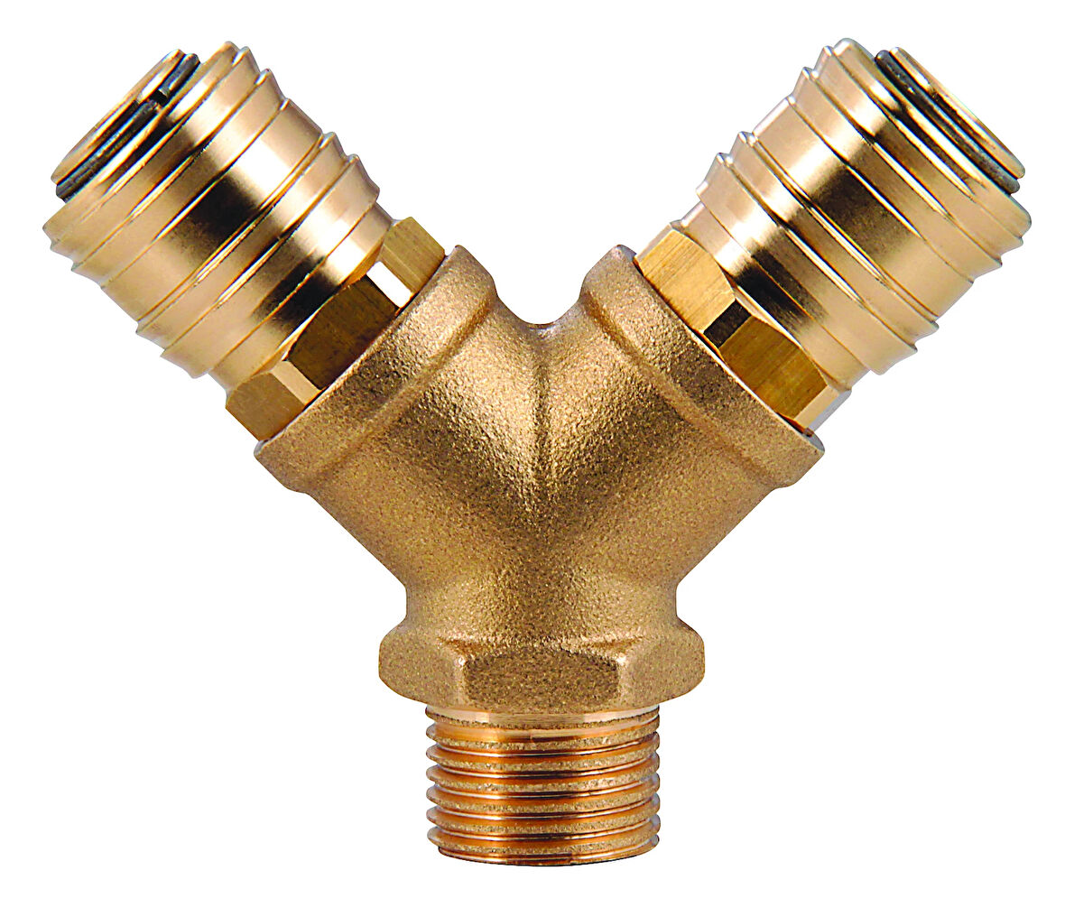 Sarı İkili Çatal Bağlantı Takım 3/8