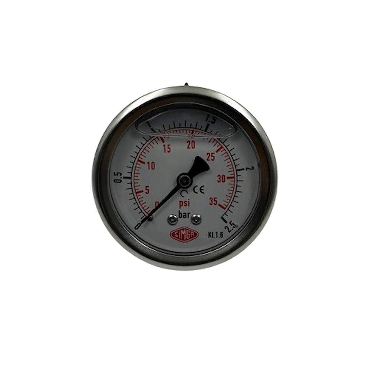 Q 63 - 0 - 2.5 BAR 1/4 GLİSERİNLİ PANO TİPİ MANOMETRE