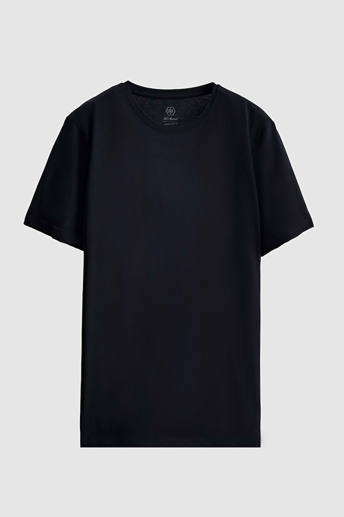 Ds Damat Regular Fit Lacivert Düz T-Shirt 3HC140632007M