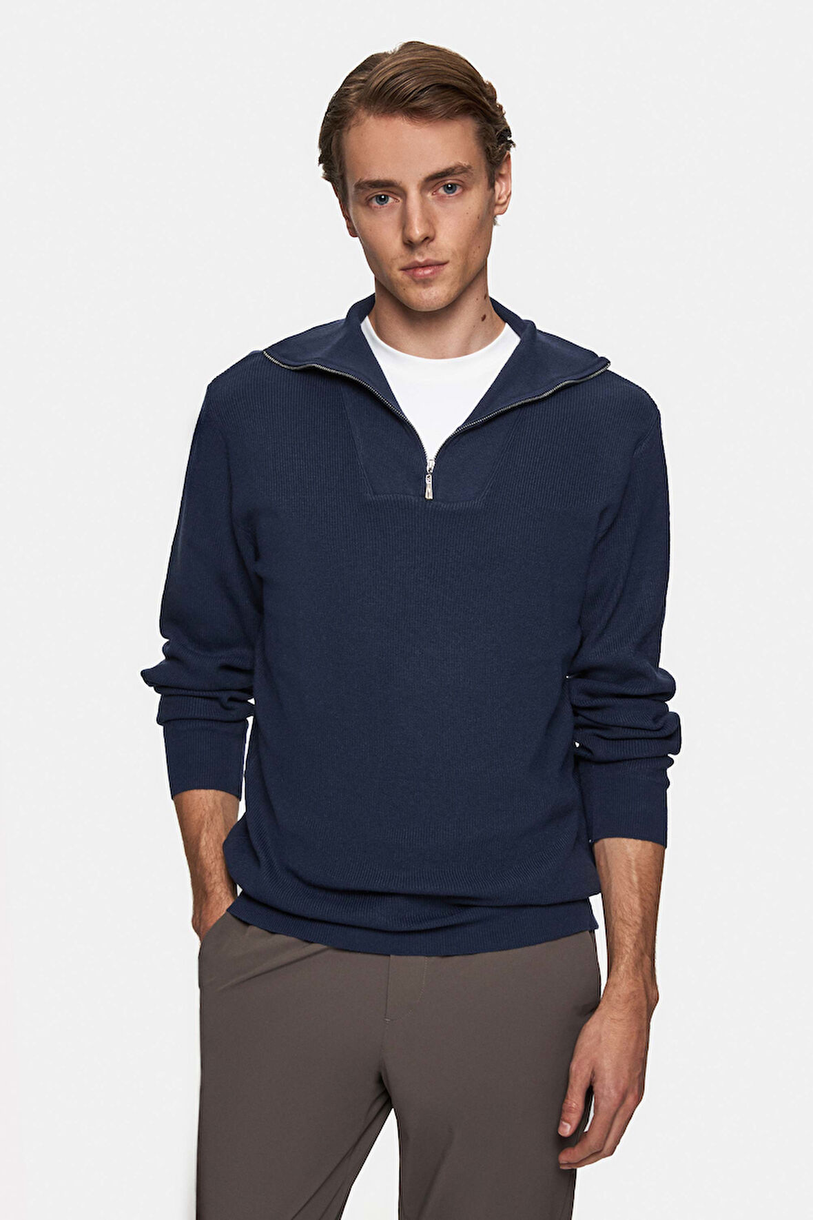 Twn Slim Fit Lacivert Kazak 3EC0622567761