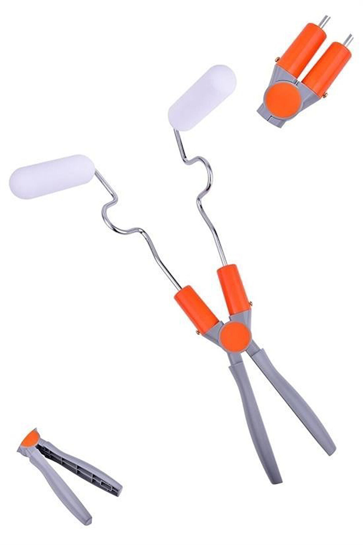 OLLEVRA Nano Süngerli Damlatmaz Mobilya ve Duvar Boyama Rulosu Hem Köşe Hem Düz Zemin